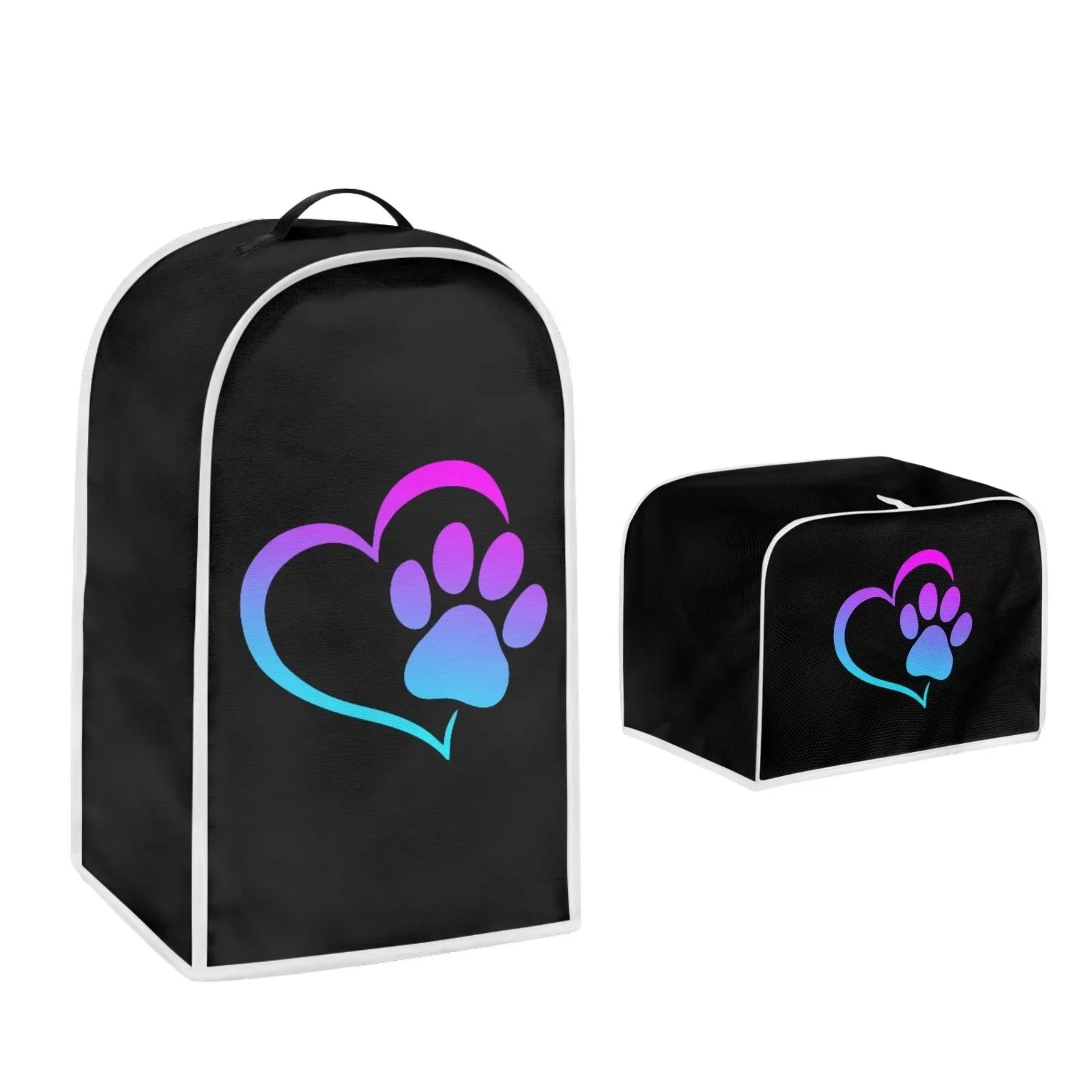 NETILGEN Foldable Heart Dog Paw Design Kitchenaid Blender Covers Soft