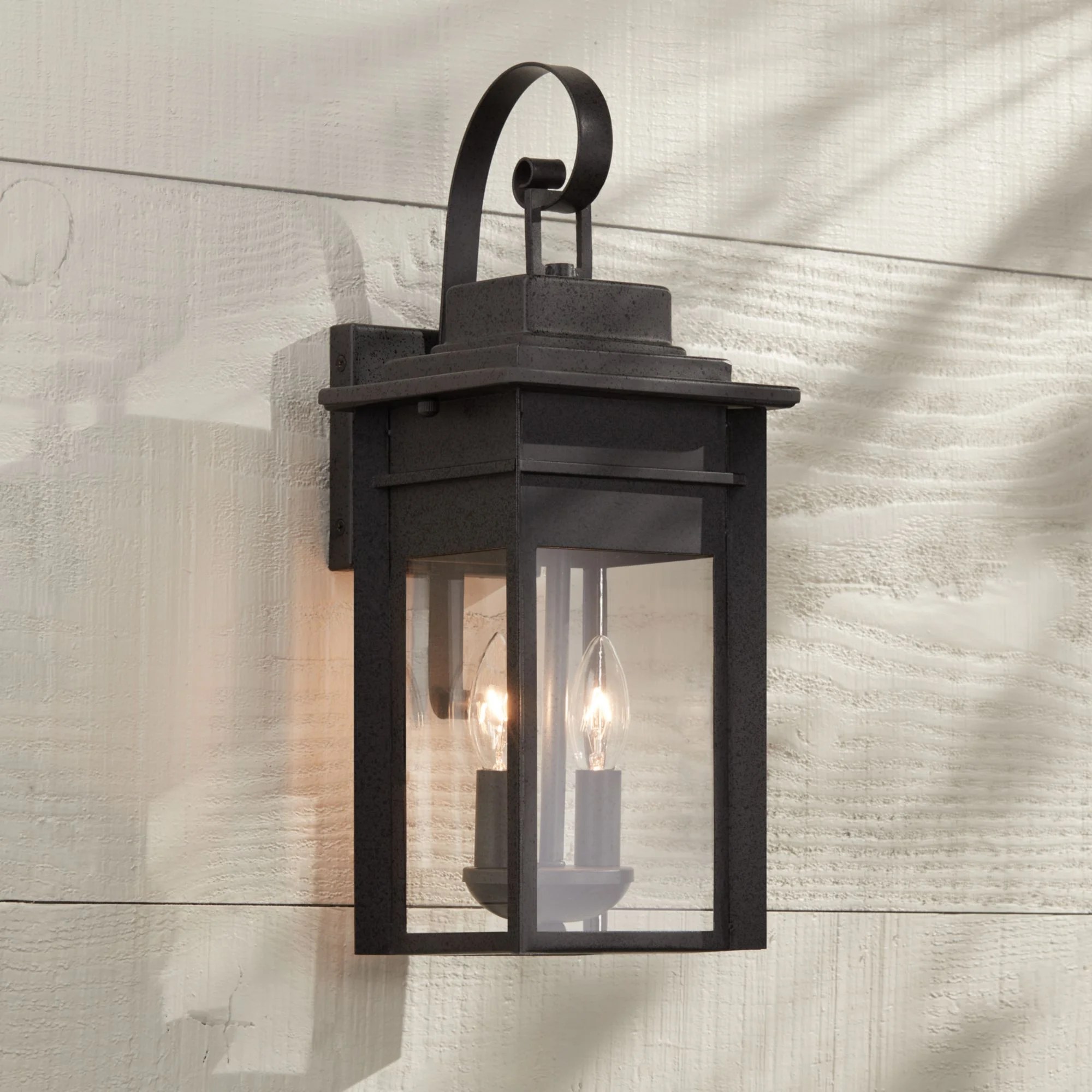 Franklin Iron Works Bransford 17" High BlackSpecked Gray