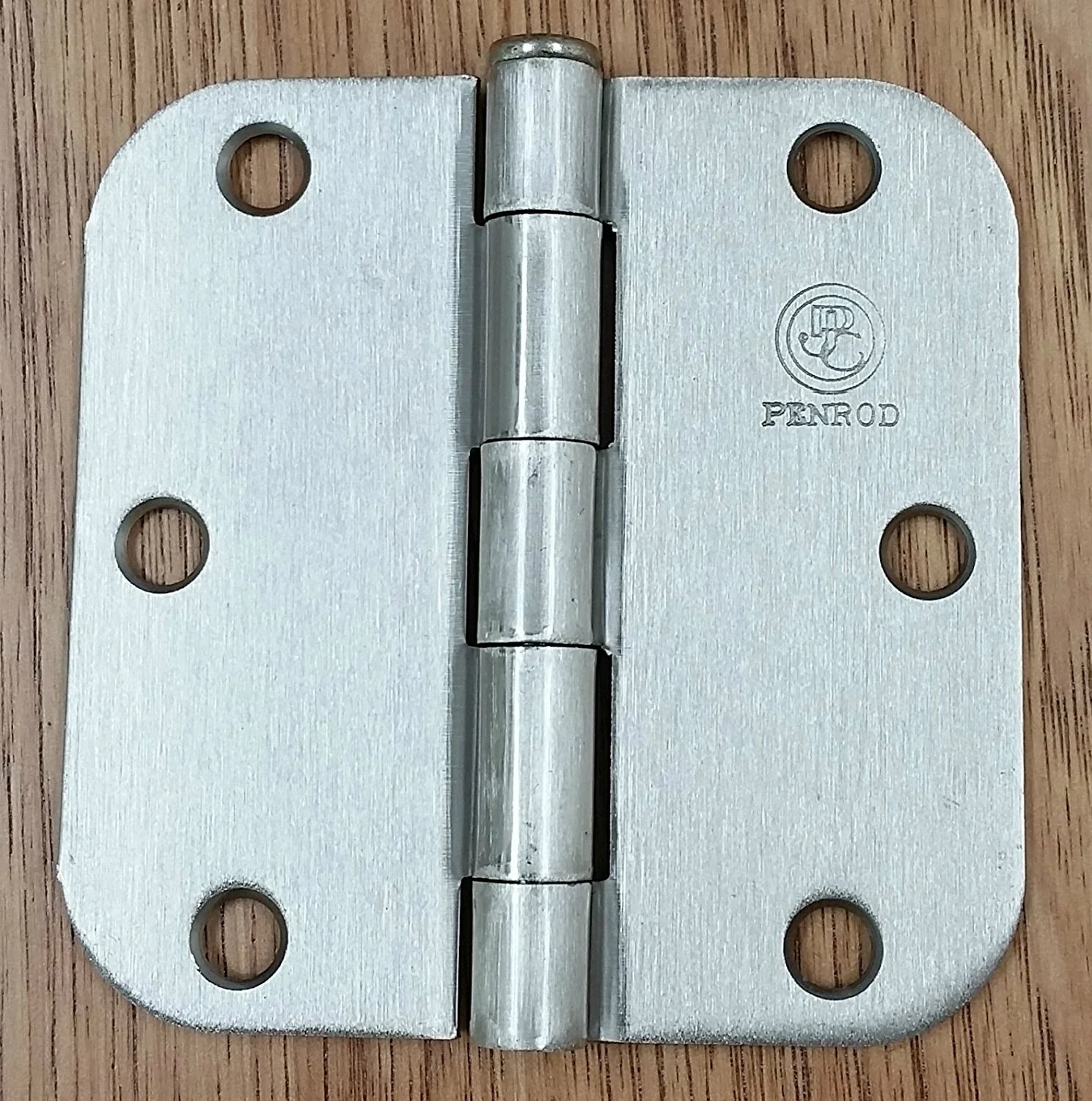 Penrod Interior Door Hinges Satin Nickel 3.5&quot; Inch with 5/8&quot; Inch