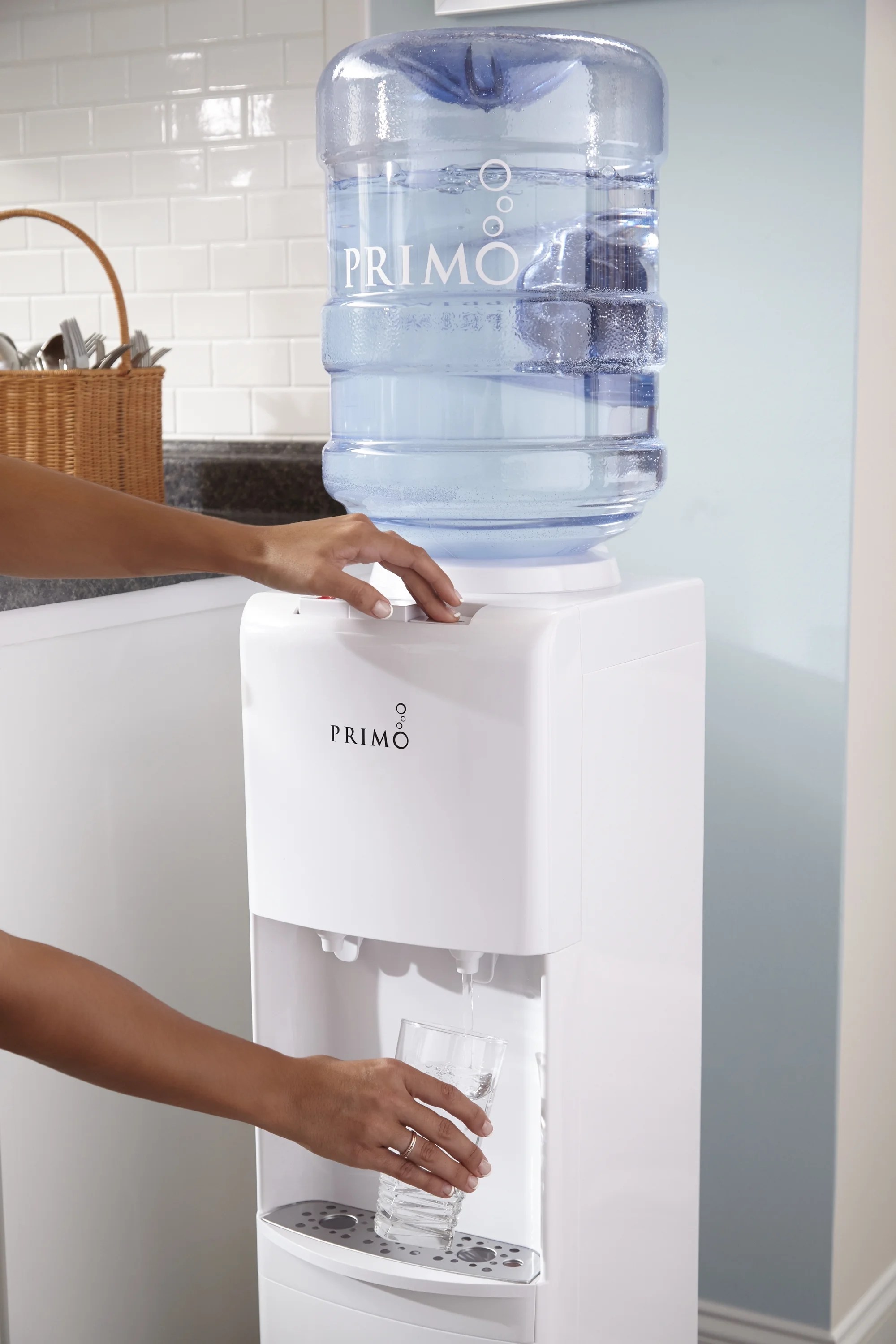 Primo Top Loading Hot Cold Water Dispenser White Cooler Bottom Load