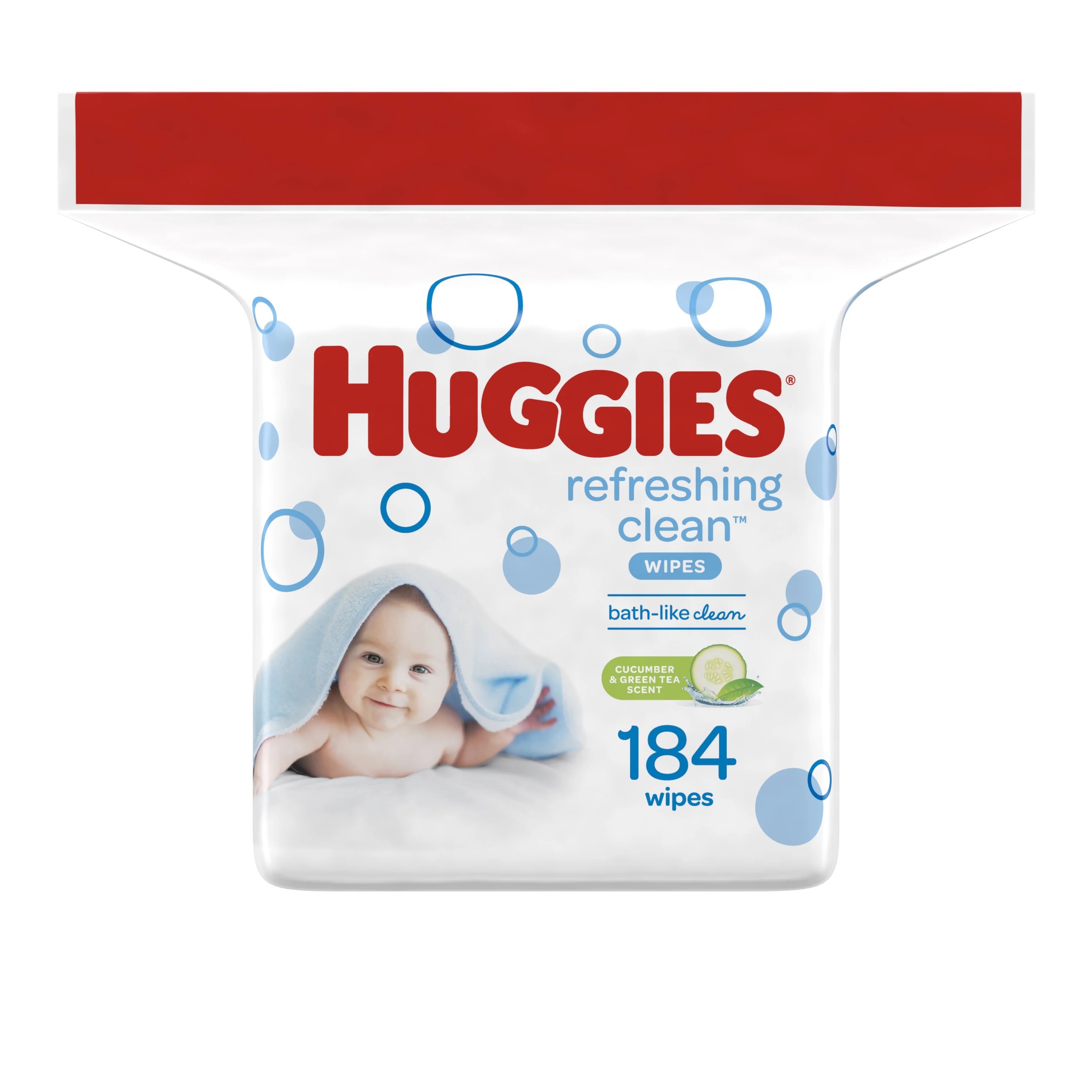 HUGGIES Refreshing Clean Scented Baby Wipes, Hypoallergenic, Refill