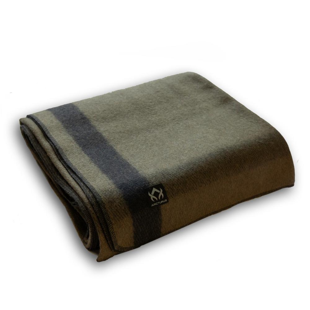 Arcturus Four Cedars Wool Blanket 4.5 lbs (64" x 88" Size) Olive