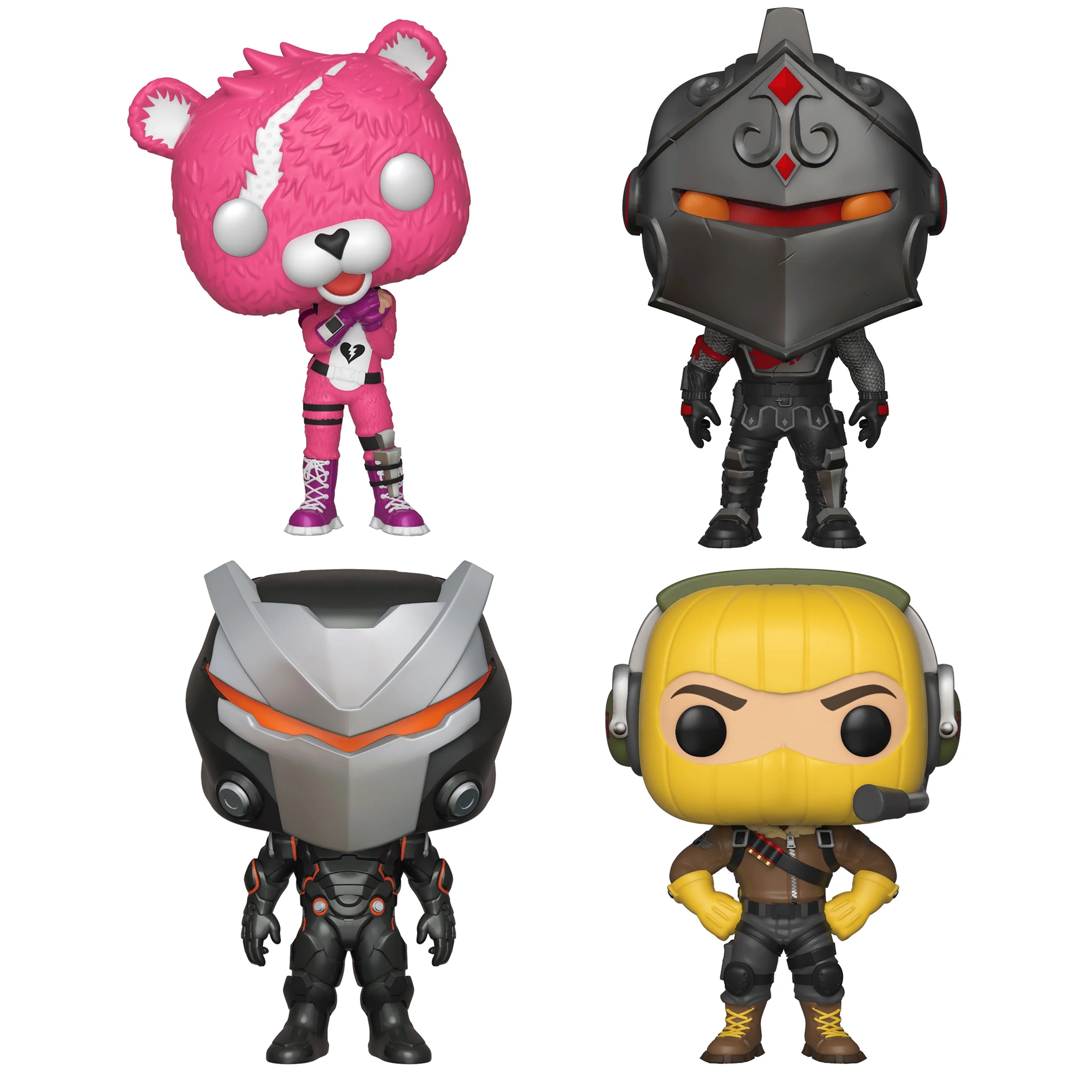 Funko POP! Games Fortnite Series 1 Collectors Set Cuddle Team Leader, Black Knight, Omega