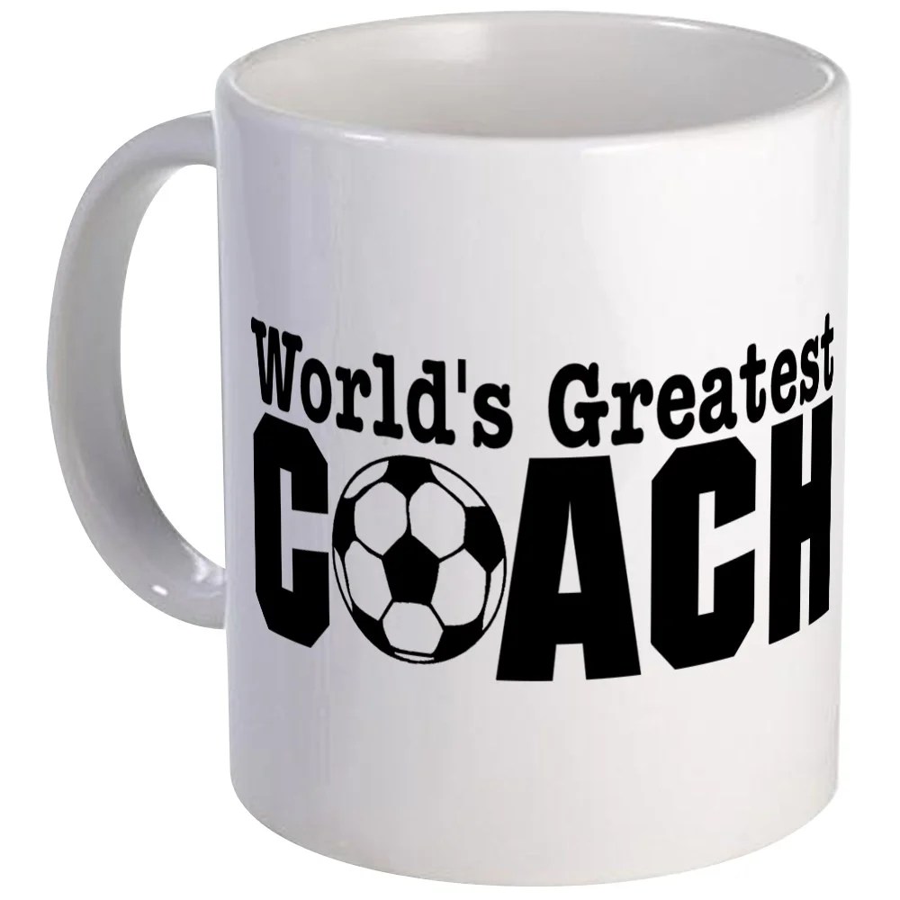 CafePress World's Greatest Soccer Coach Mug Unique Coffee Mug