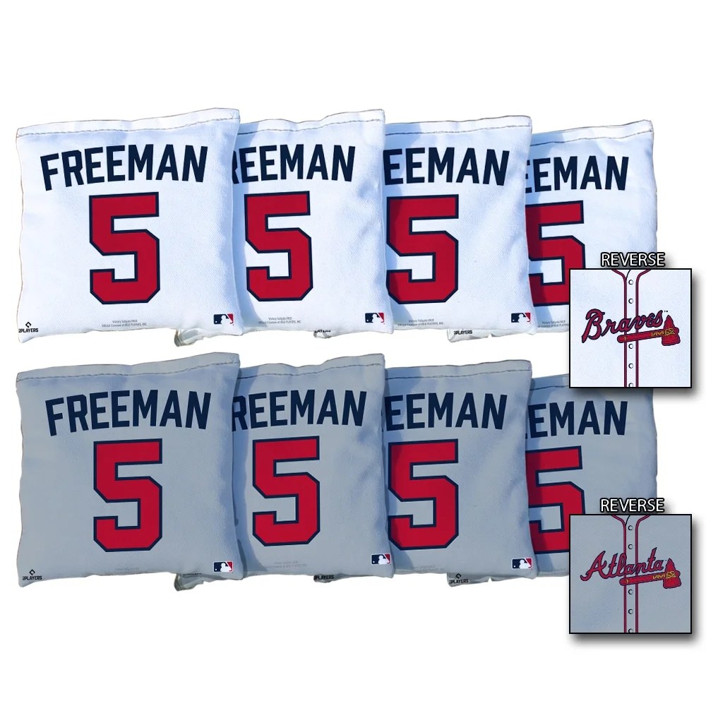 Freddie Freeman Atlanta Braves 8-Piece Regulation All Weather Cornhole Bag Set - Walmart.com