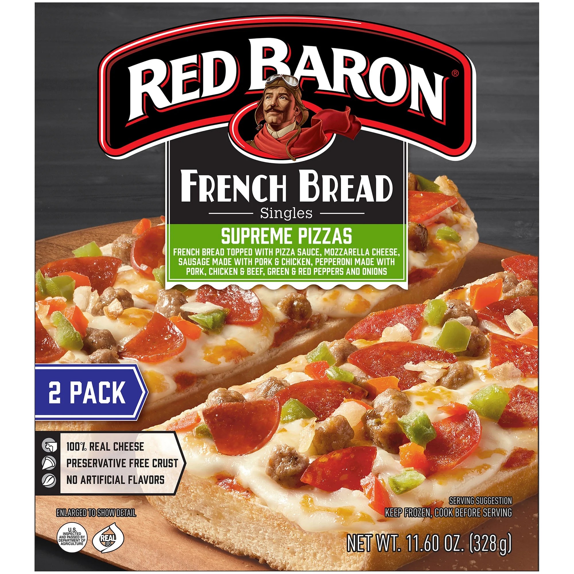 Red Baron Singles French Bread Pizza Cooking Instructions Bread Poster