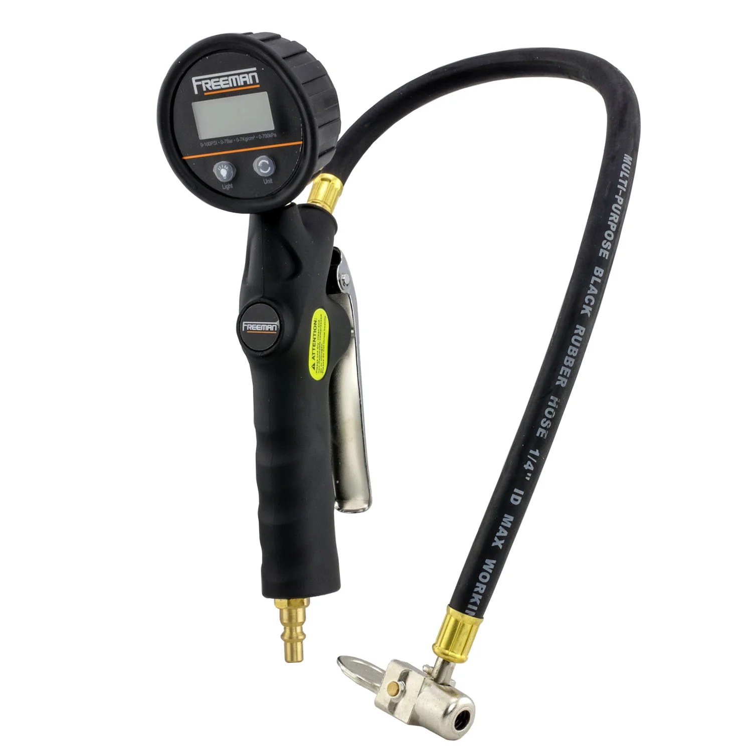 Freeman FS3DTI Digital Tire Inflator with 90 Degree LockOn Chuck