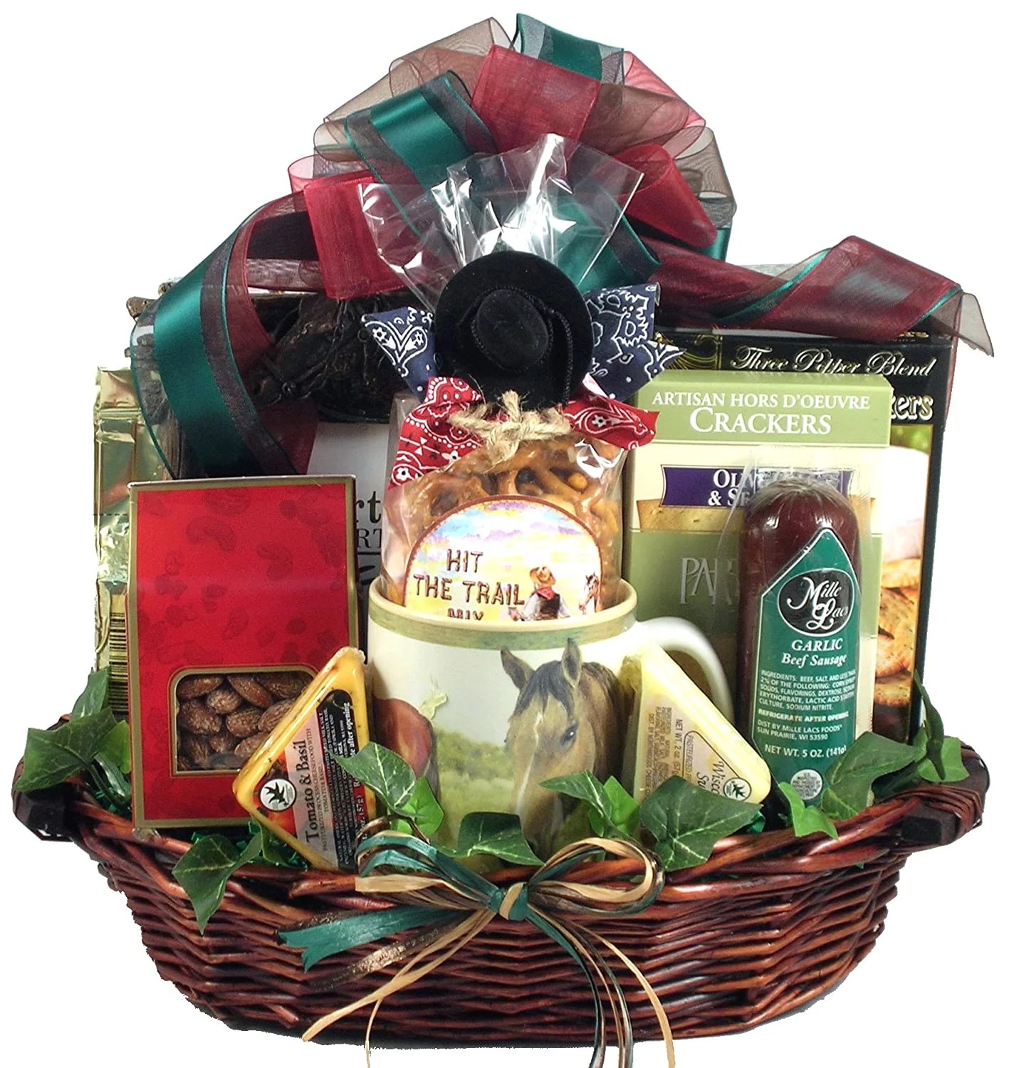 Giddy Up! Horse Themed Gift Basket For Guys Or Girls Who Love Horses