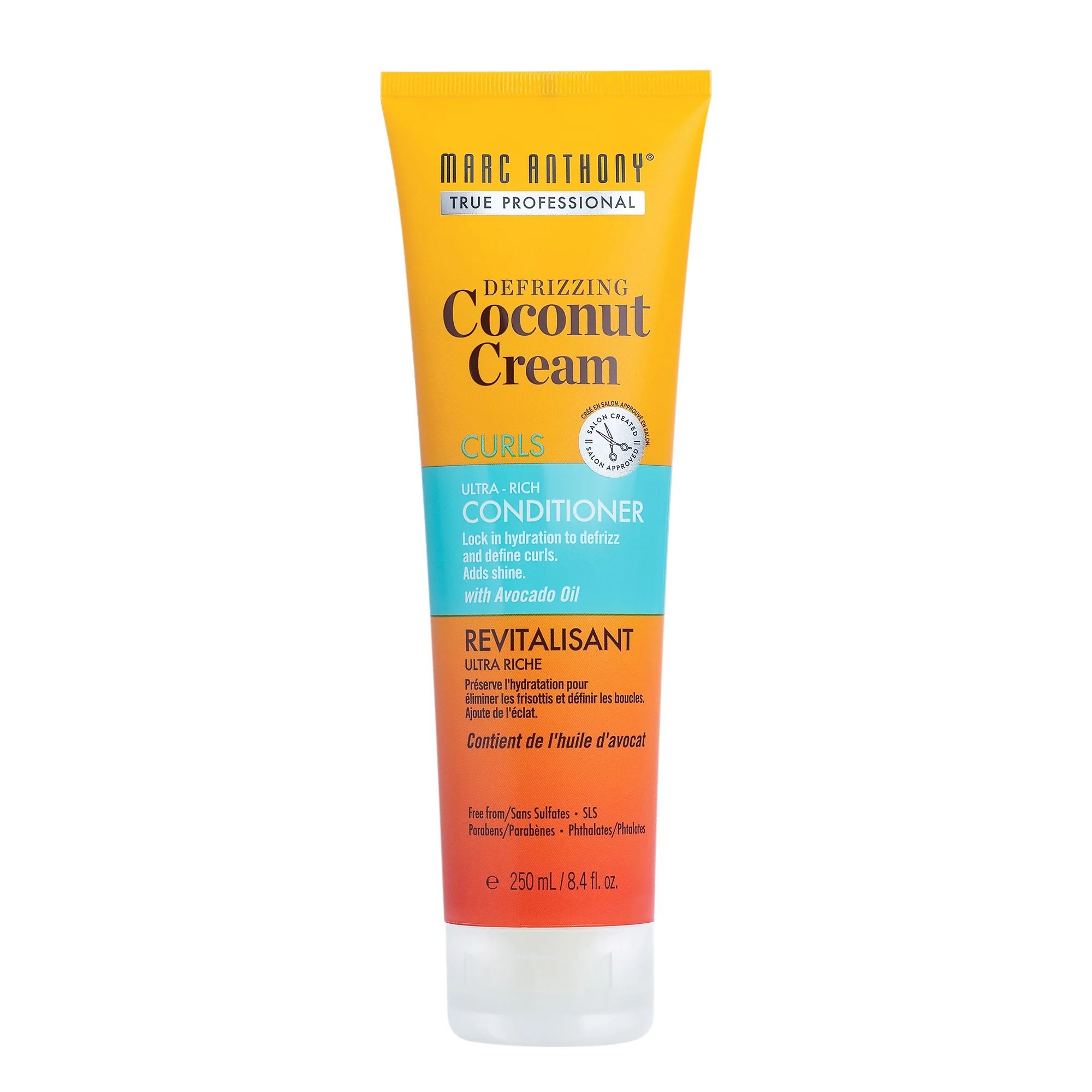 Marc Anthony Defrizzing Coconut Cream Curls Conditioner, 8.4 fl oz