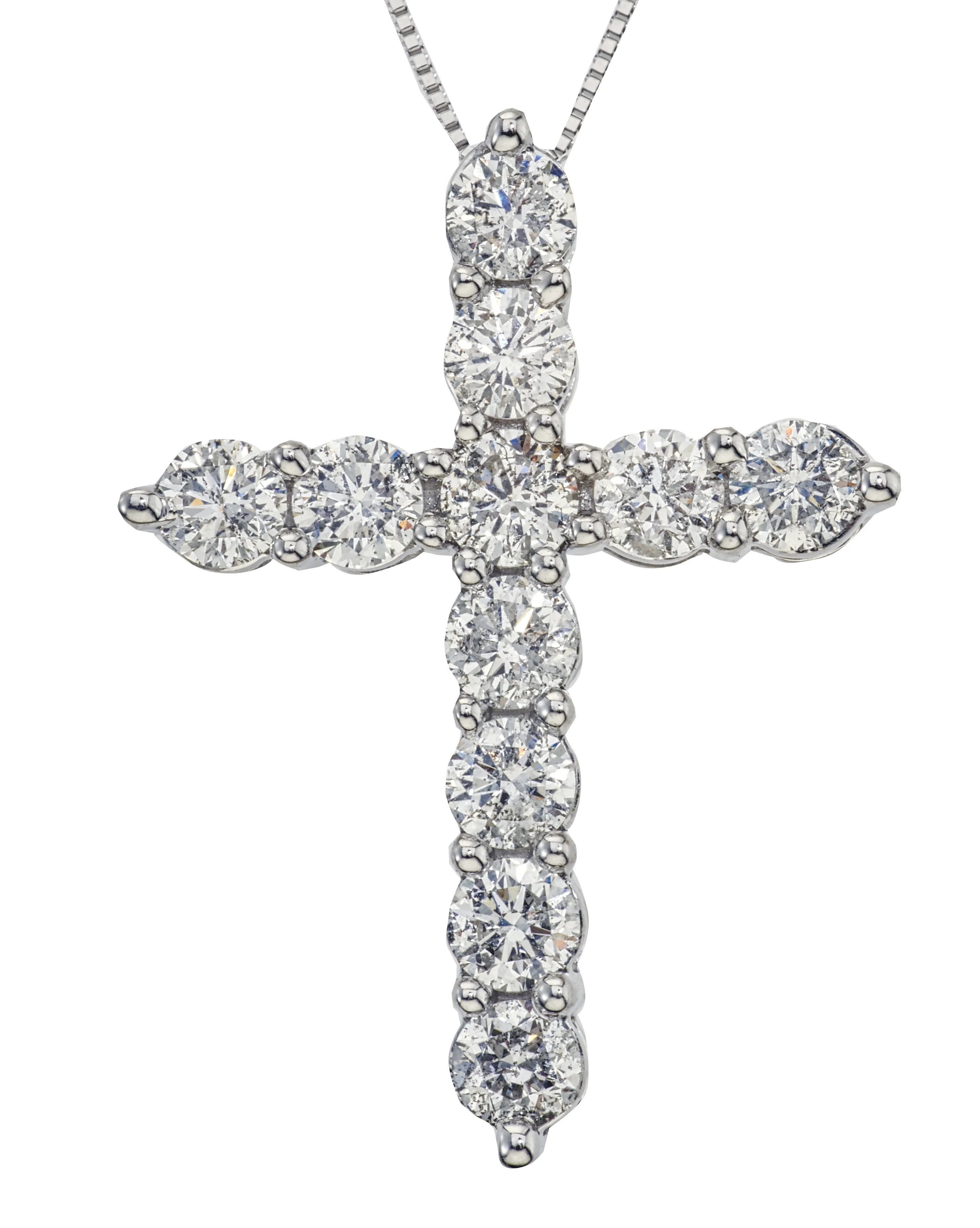 Ax Jewelry Diamond 2.00ct Cross Pendant in 14K White Gold Walmart