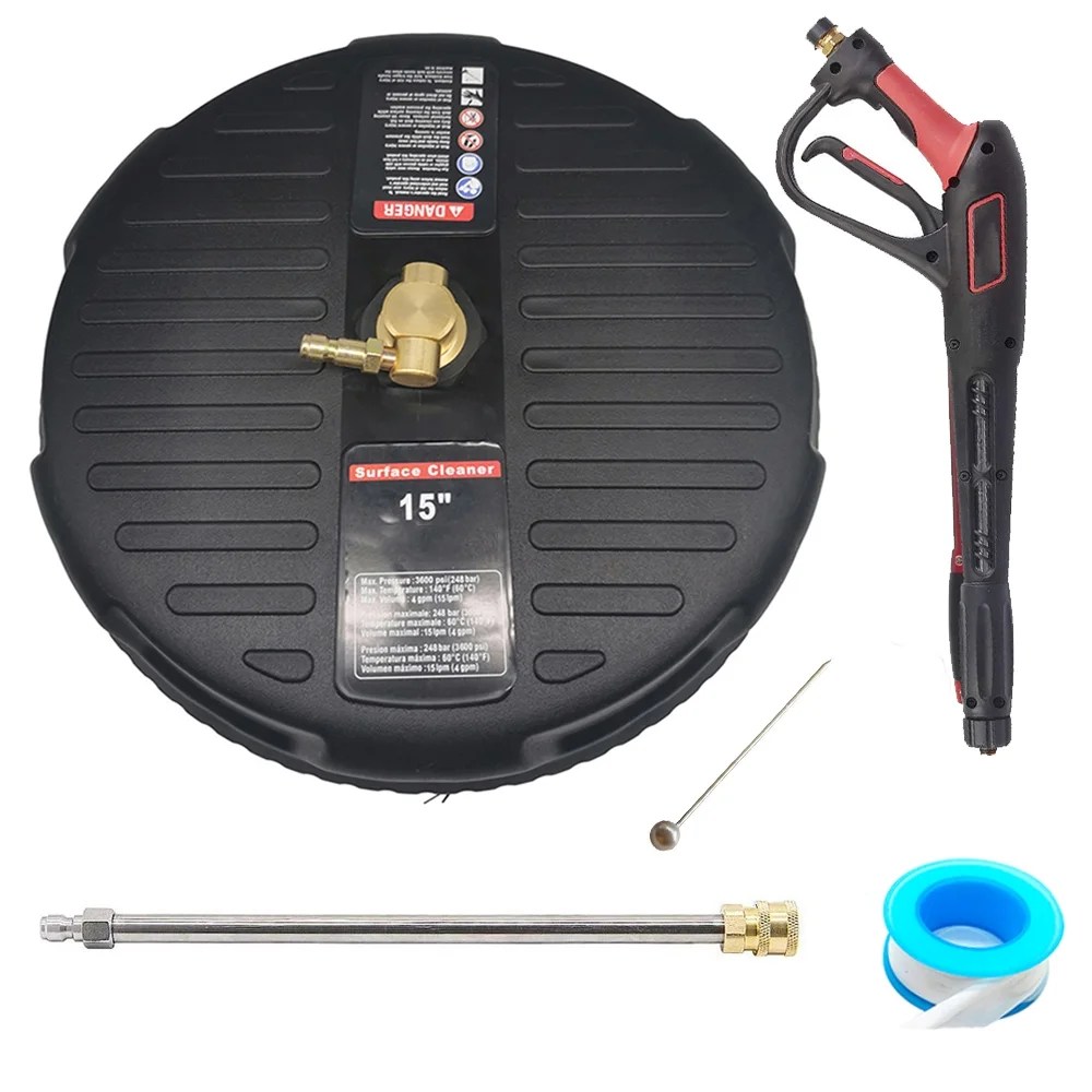 iMeshbean 15 Inch Pressure Washer Surface Cleaner with Pressure Washer