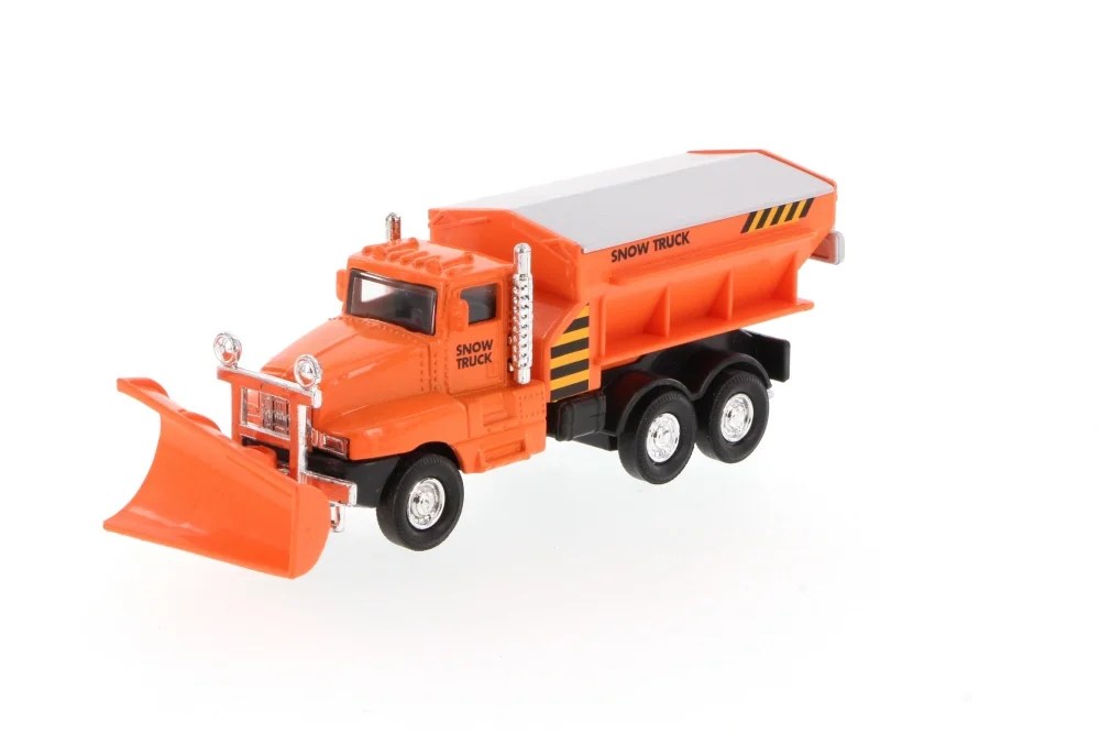 Snow Plow Truck, Orange Showcasts 9915D 5.75 Inch Scale Diecast