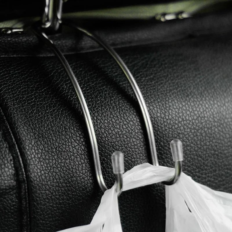 Metal Multifunctional Car Seat Hook Auto Headrest Hanger Bag Holder