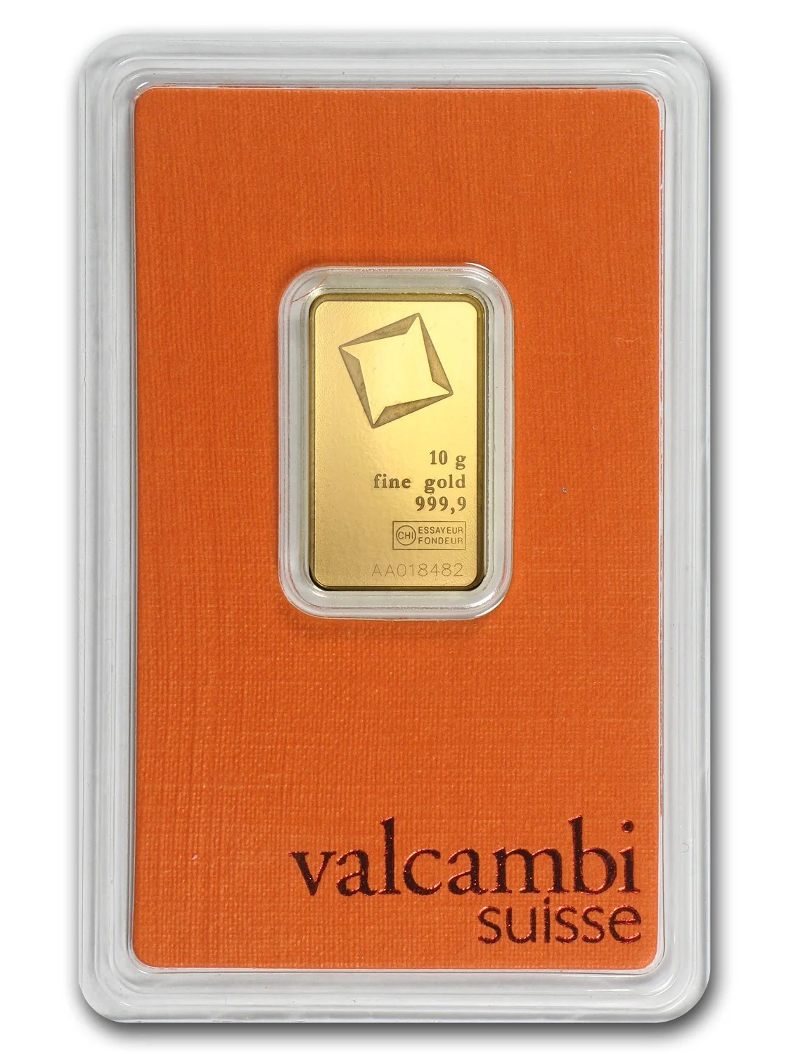Valcambi 10 gram Gold Bar (In Assay)