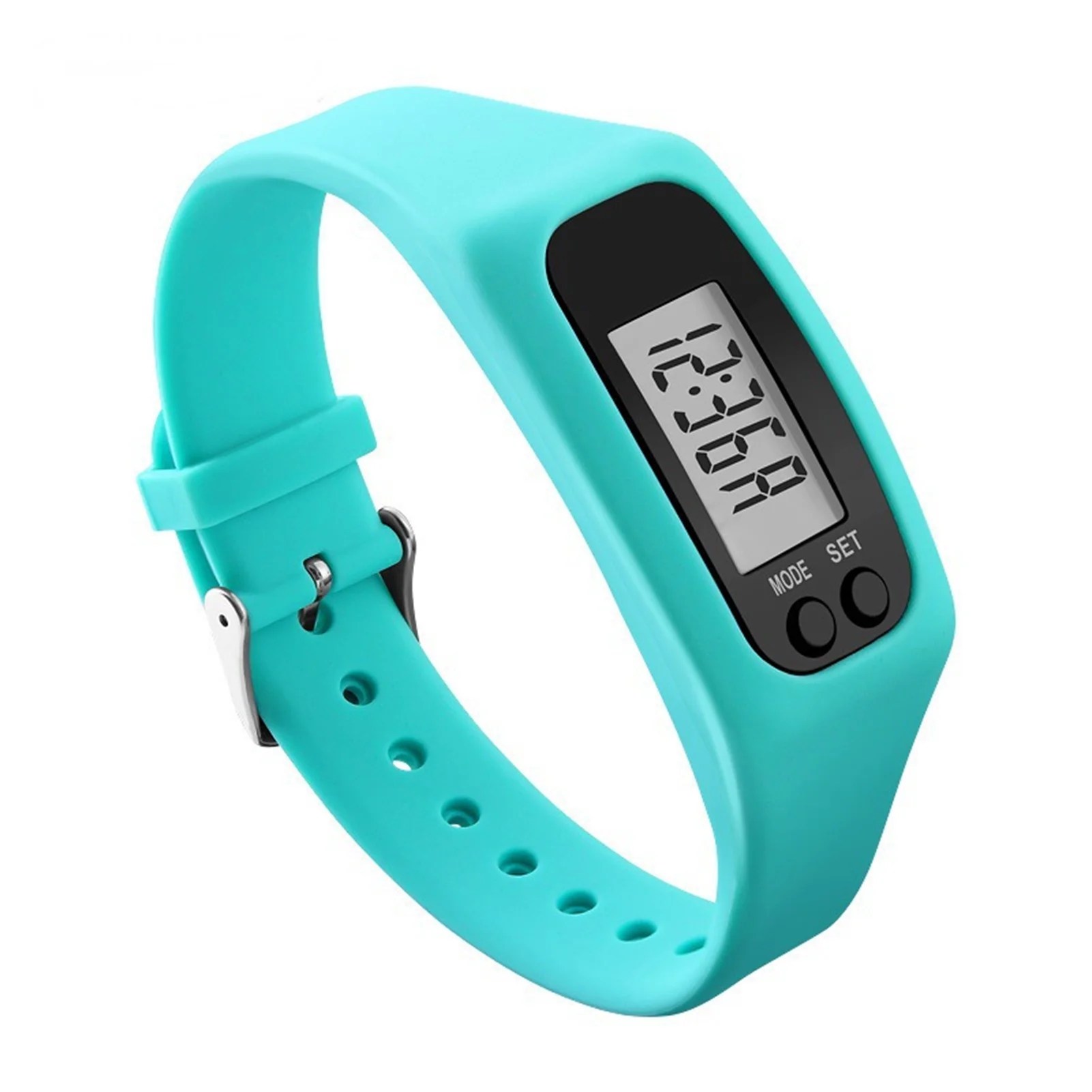 Pedometer Watch with LCD Display Simple Operation Walking Fitness Tracker Wrist