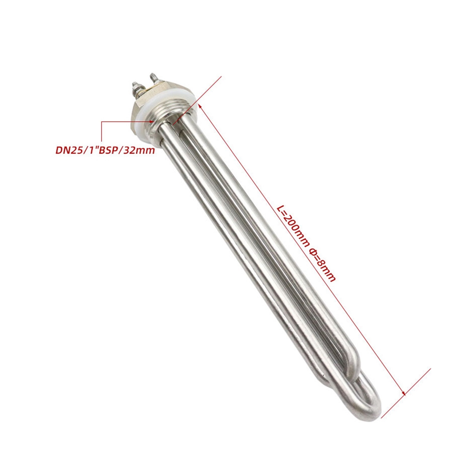 12 Volt Heating Element 300W/400W/600W DN25 Water Heating Element