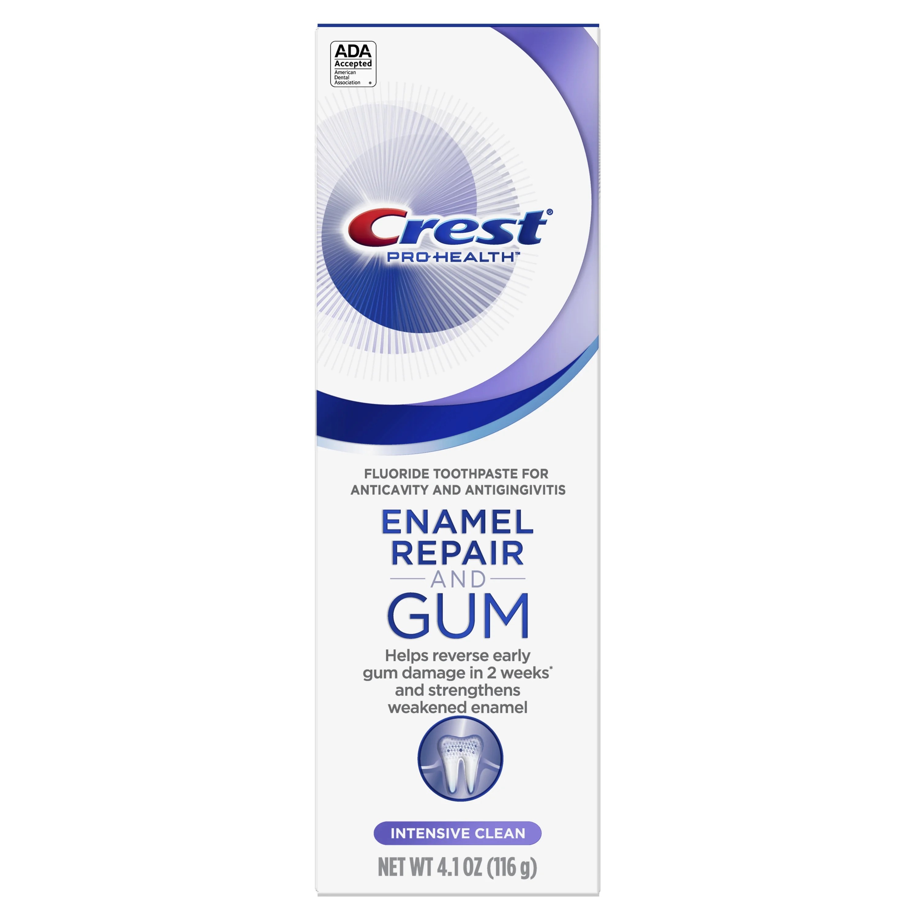 Crest Gum and Enamel Repair Toothpaste, Intensive Clean, Mint, 4.1 oz