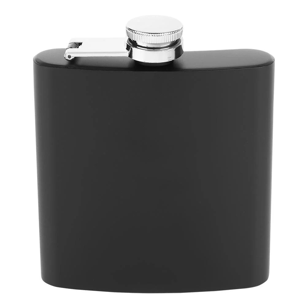 Mgaxyff Portable Flask Bottle, Whiskey Flask Bottle,Black High Quality