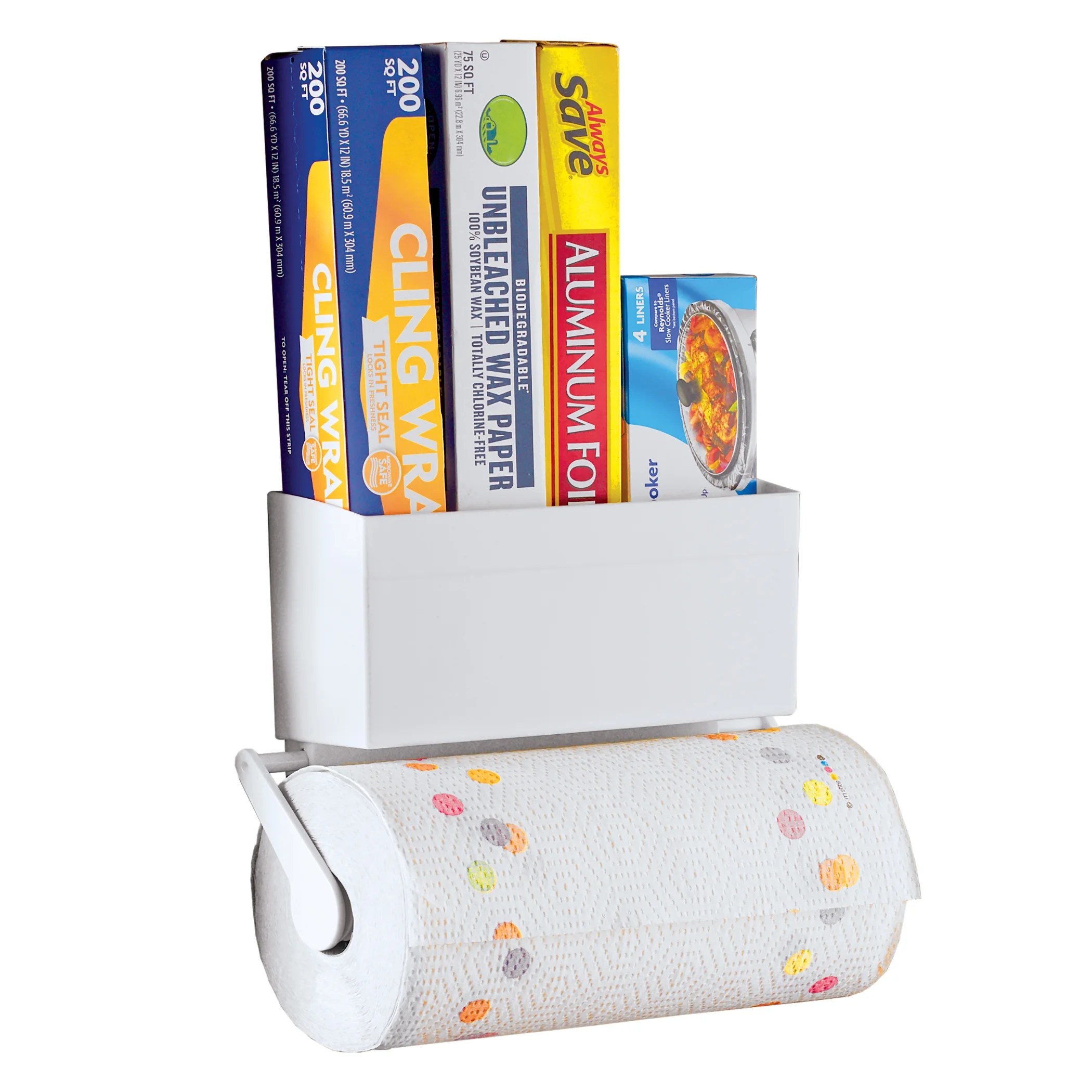 Paper Towel Holder and Storage Shelf Creates Valuable