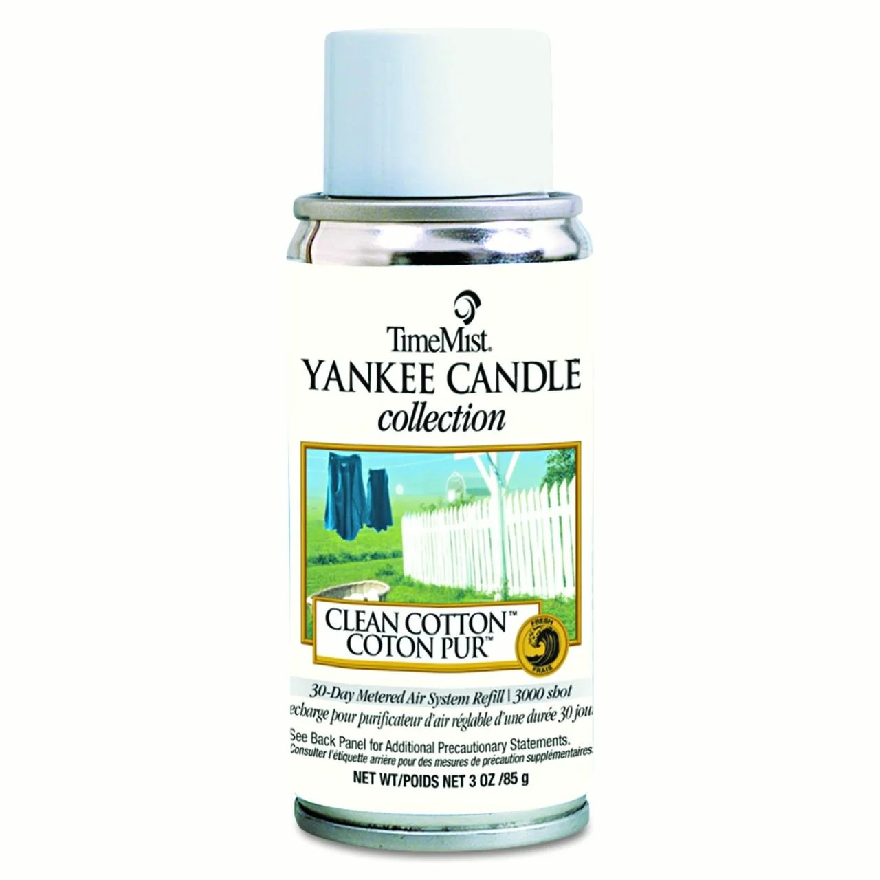 Time Mist Yankee Candle Collection Air Freshener Refill, Clean Cotton