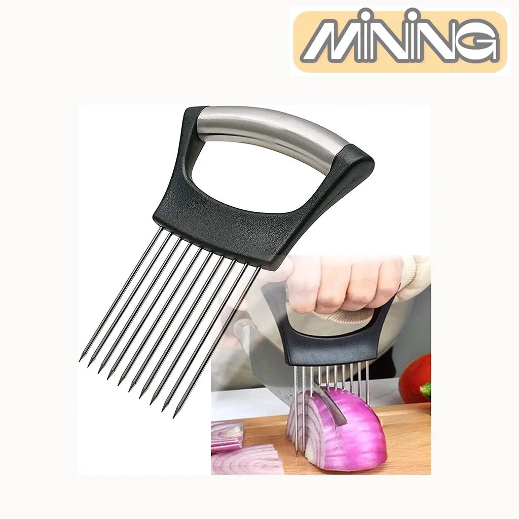 Stainless Steel Onion Holder for Slicing,Onion Cutter for Slicing and