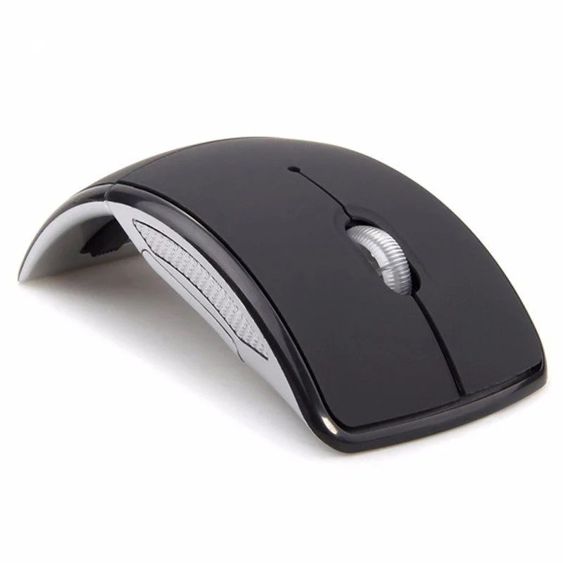 Foldable Wireless Mouse, Ergonomic 2.4G Mini Travel Wireless Optical