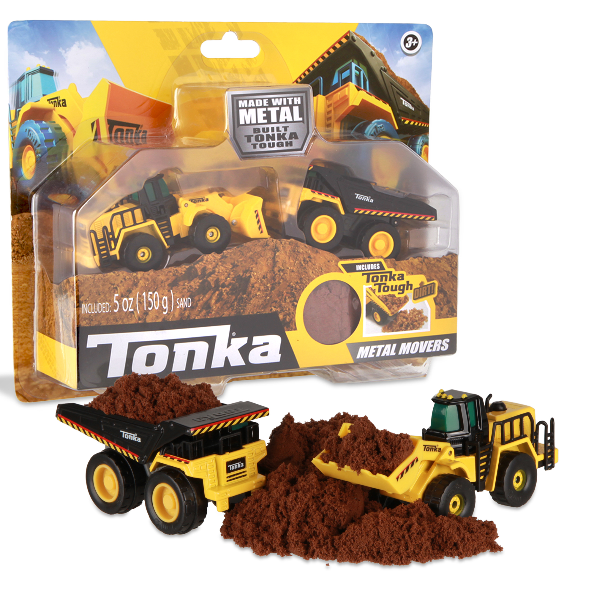 Tonka Metal Movers Combo Pack Mighty Dump Truck 2 and Front Loader