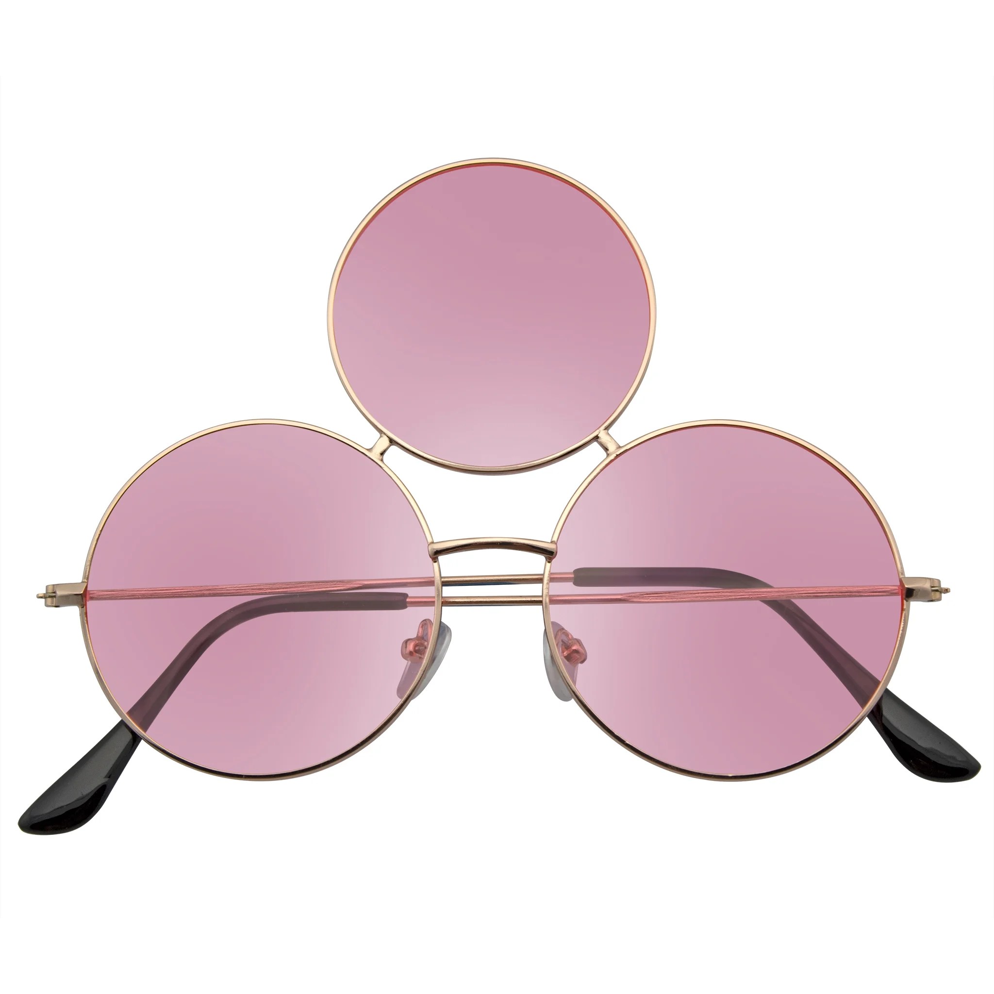 Emblem Eyewear Third Eye Sunglasses Triple Round Circle Sunglasses