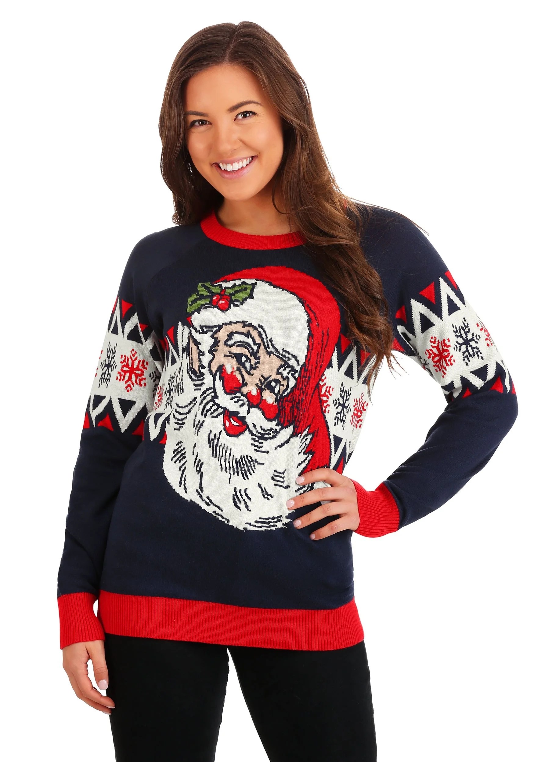 Adult Vintage Santa Unisex Ugly Christmas Sweater Walmart Canada