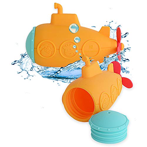 MARCUSMARCUS Squirting Baby Bath Toy Safe Silicone Mold Free Toy for