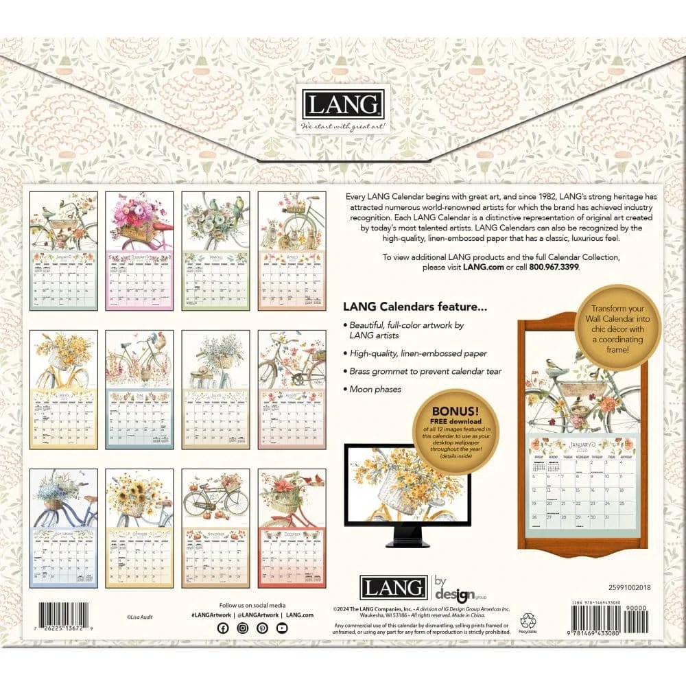 Lang Companies, A Beautiful Ride by Lisa Audit 2025 Wall Calendar