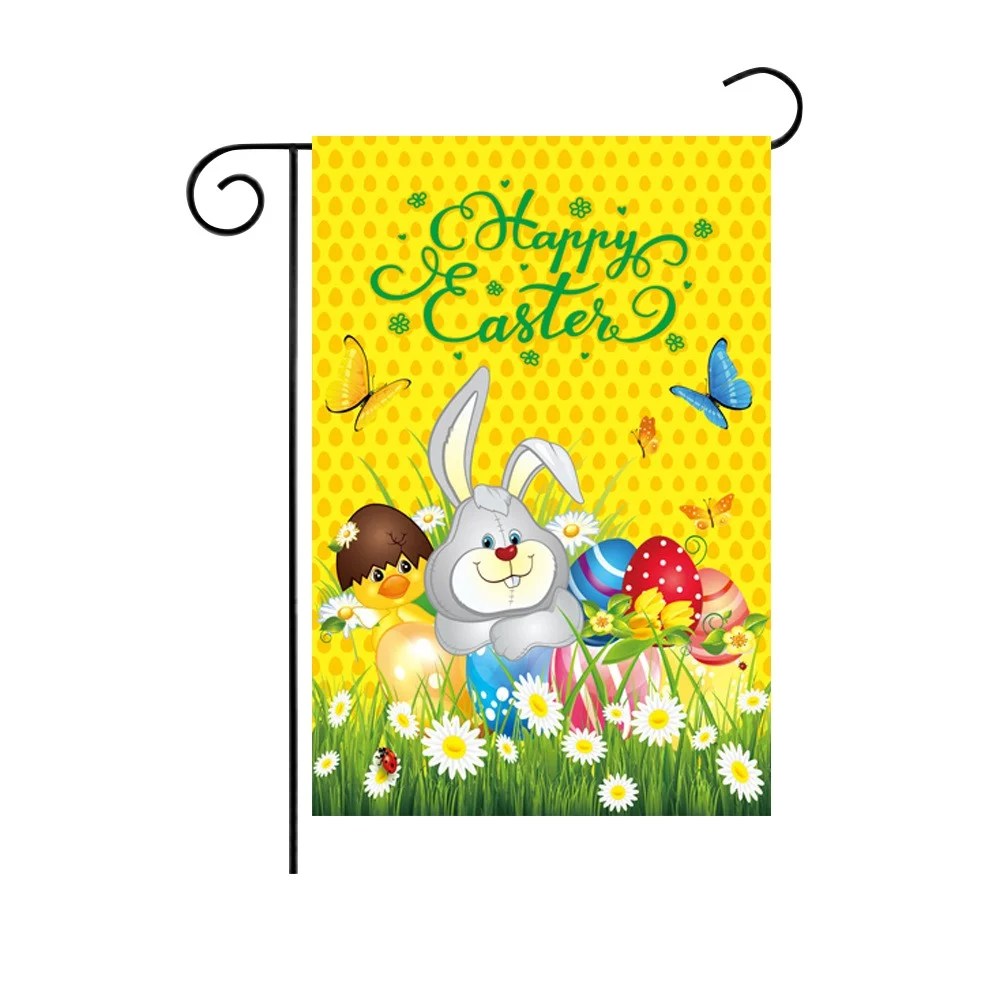 easter garden flag double sided easter flags for outdoors