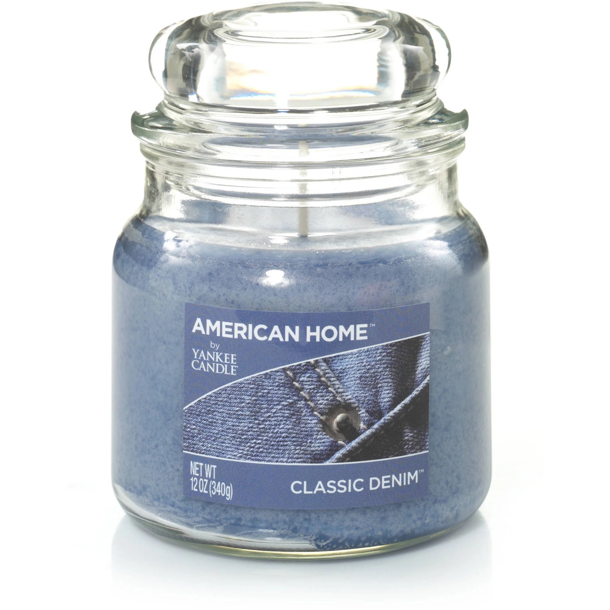American Home by Yankee Candle Classic Denim, 12 oz Medium Jar