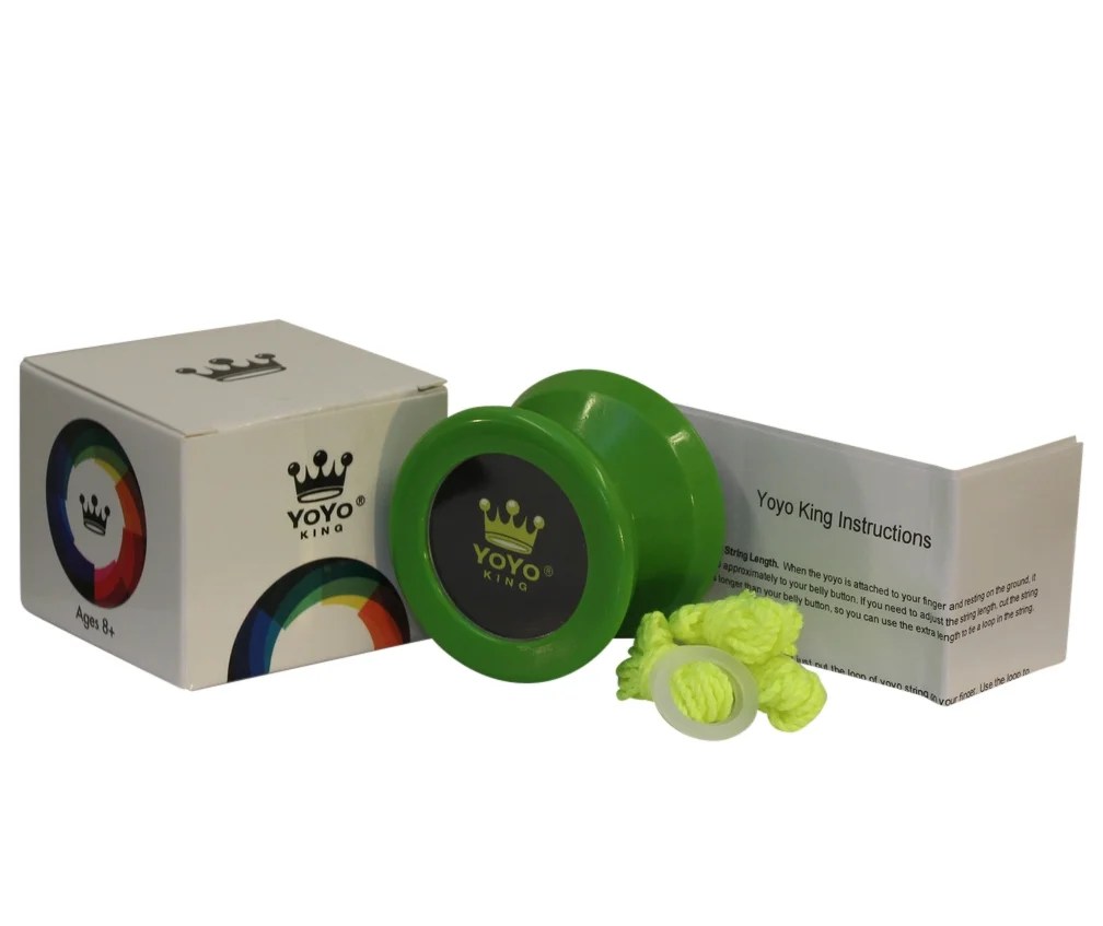 Yoyo King Green Merlin Professional Responsive Yoyo with Narrow C
