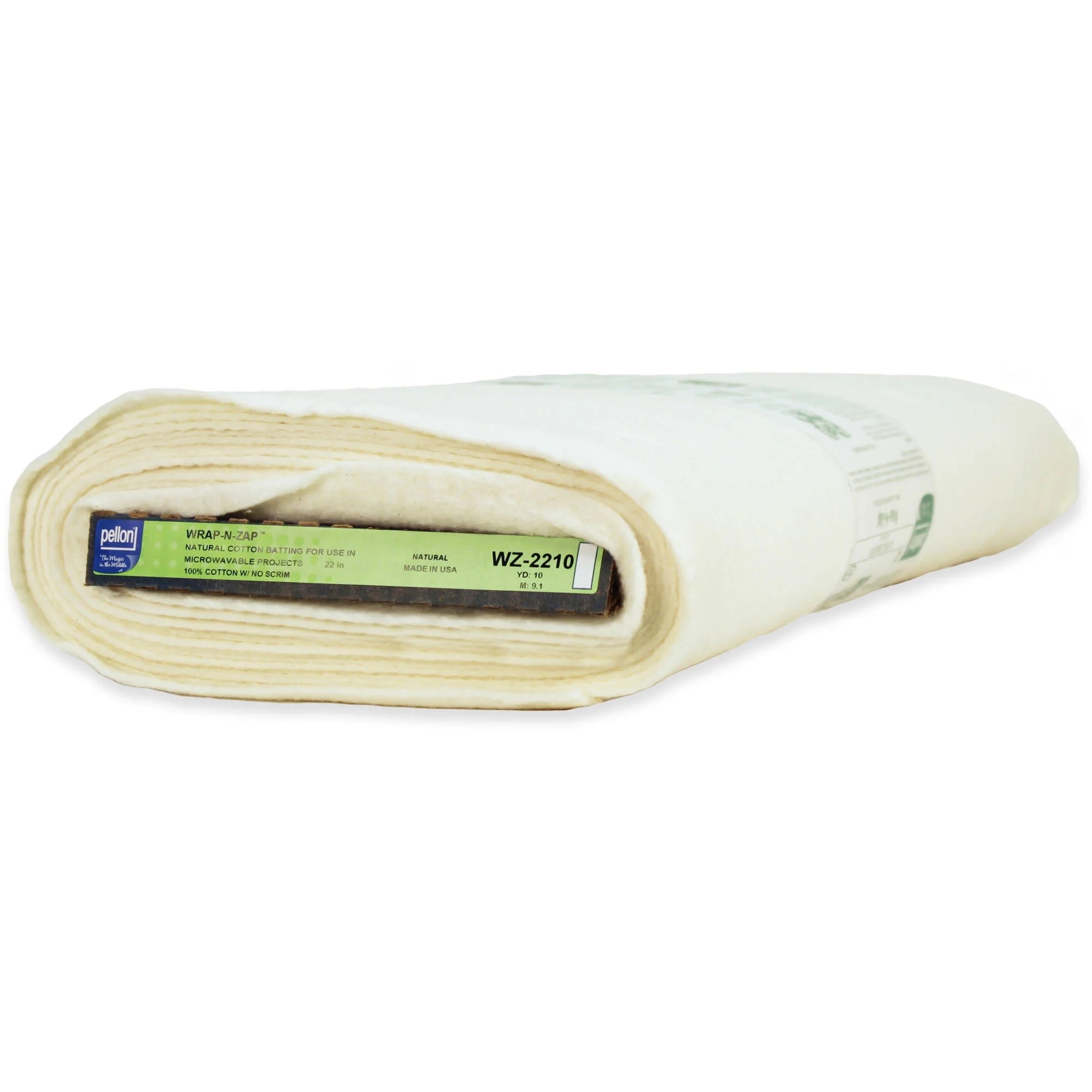 Pellon WrapNZap Quilting Batting, offWhite 22" x 10 Yards by the