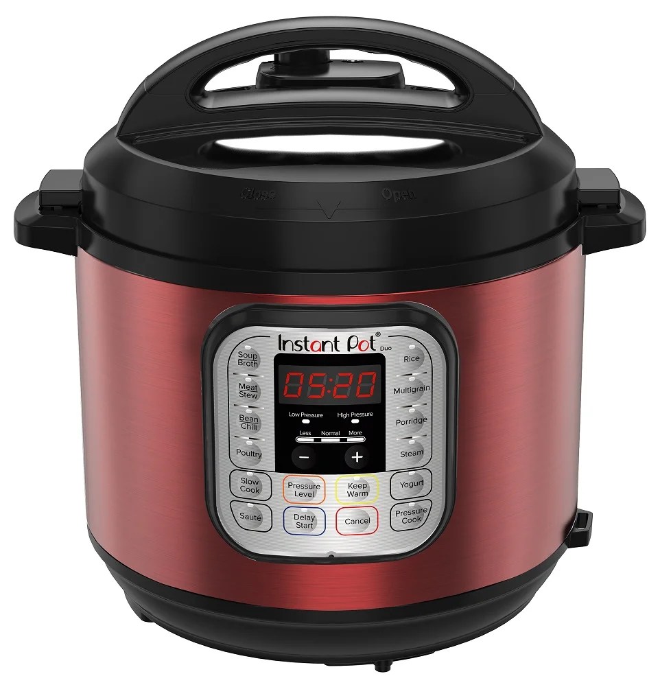 Instant Pot DUO60 Red Stainless 6Quart 7in1 MultiUse Programmable Pressure Cooker, Slow