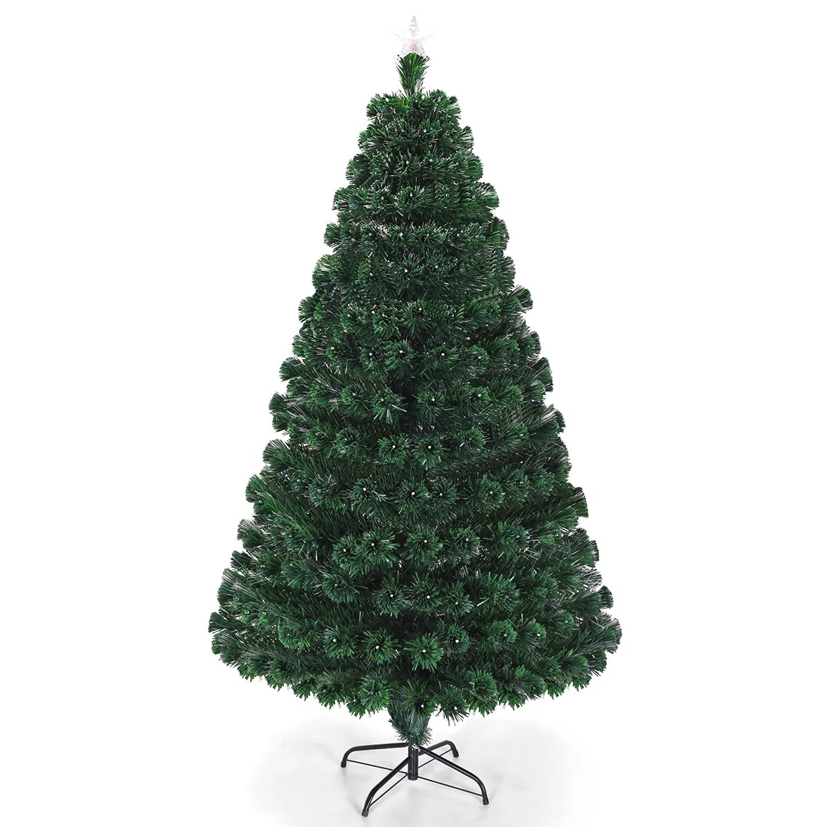 Costway 5'/6'/7'PreLit Fiber Optic Christmas Tree