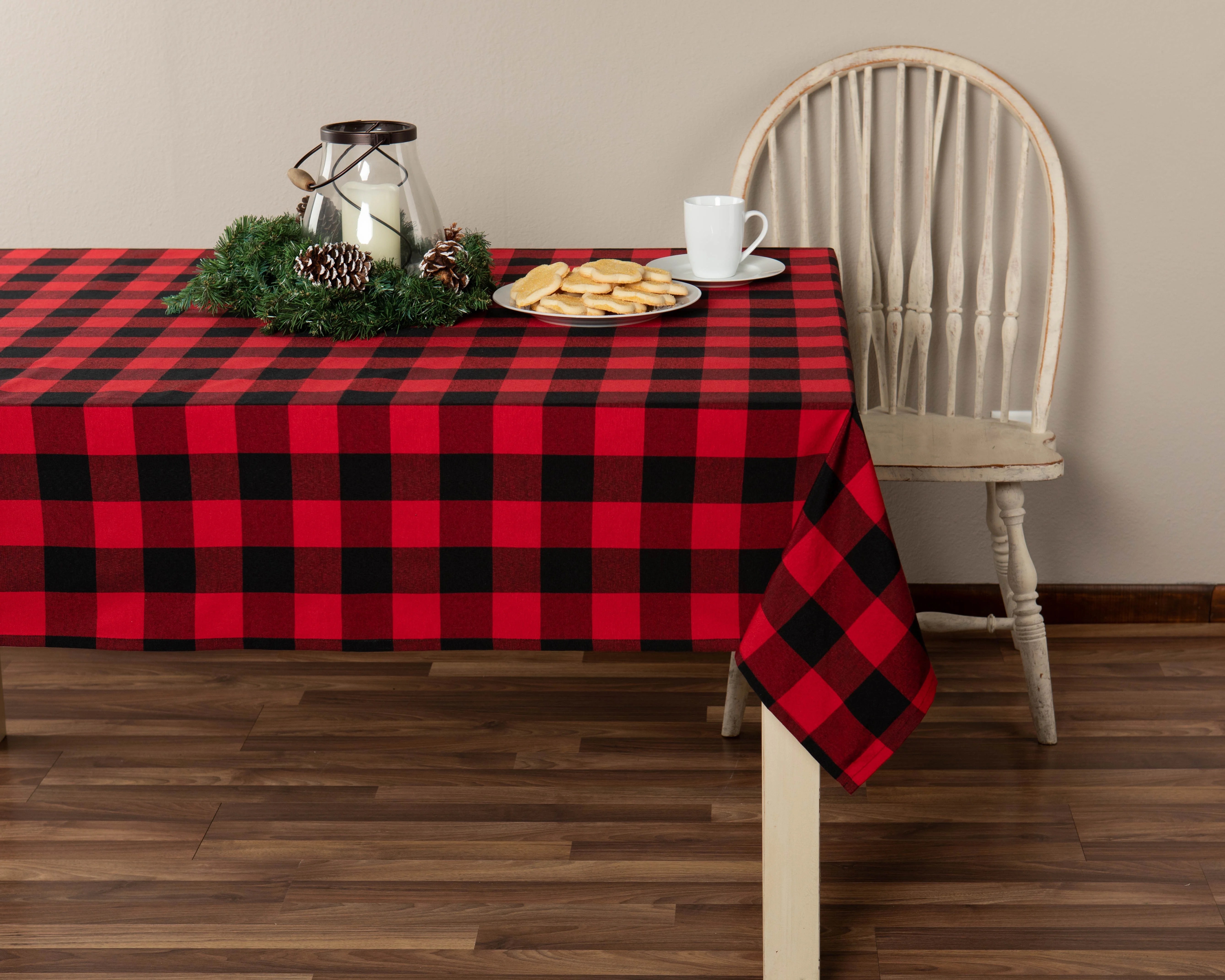 buffalo plaid tablecloth