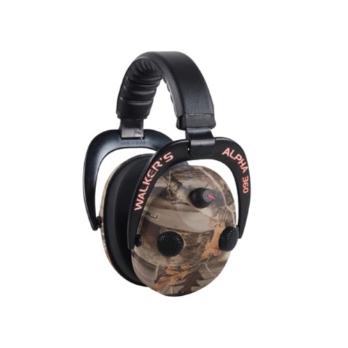 WALKERS GAME EAR ALPHA MUFFS 360 EARMUFF 24 DB CAMO