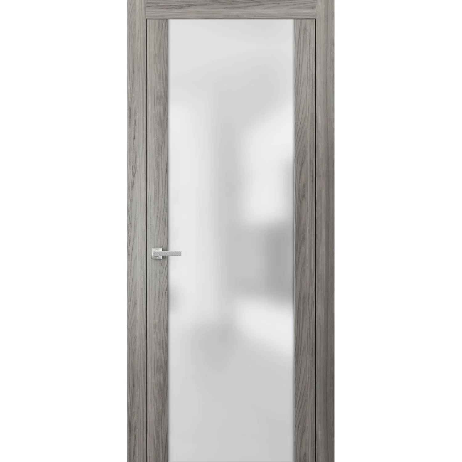 Modern Solid French Door Frosted Glass 30 x 80 inches with
