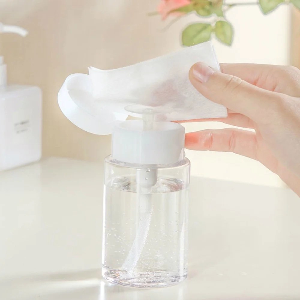 Gobestart 1pc Plastic Pump Dispenser Acetone Polish Makeup Remover