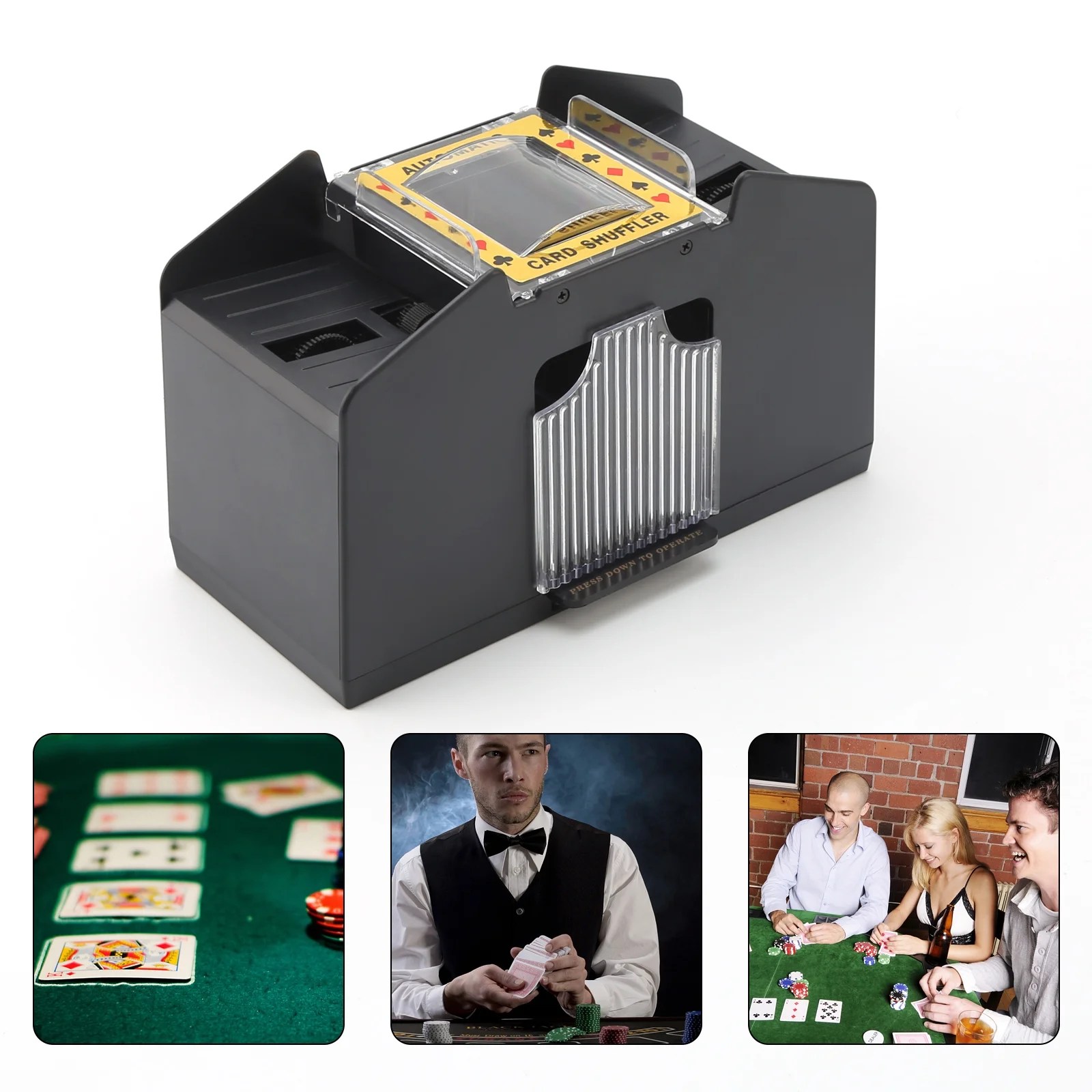 Oenbopo Card Shuffler, Automatic Card Shuffler for Cards Games and Club Gaming,Card Shuffler 4
