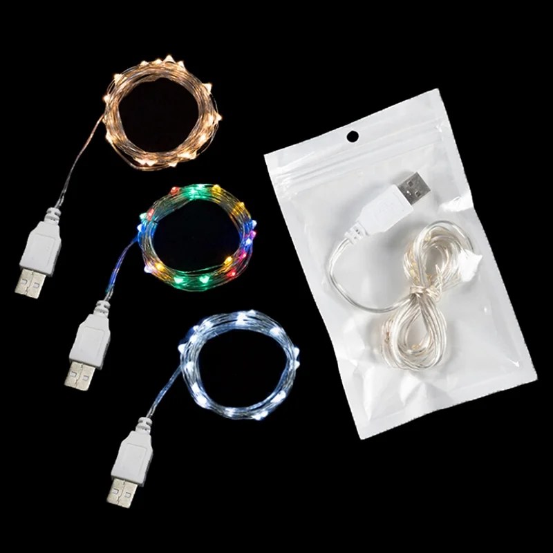 2M 20Led 3M 30Led Usb Operated Mini Led Copper Wire String Fairy Lights