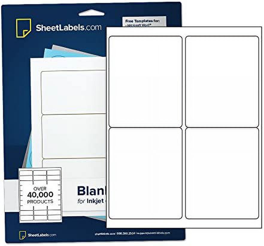 4" x 5" Labels for Shipping/Mailing from Laser or
