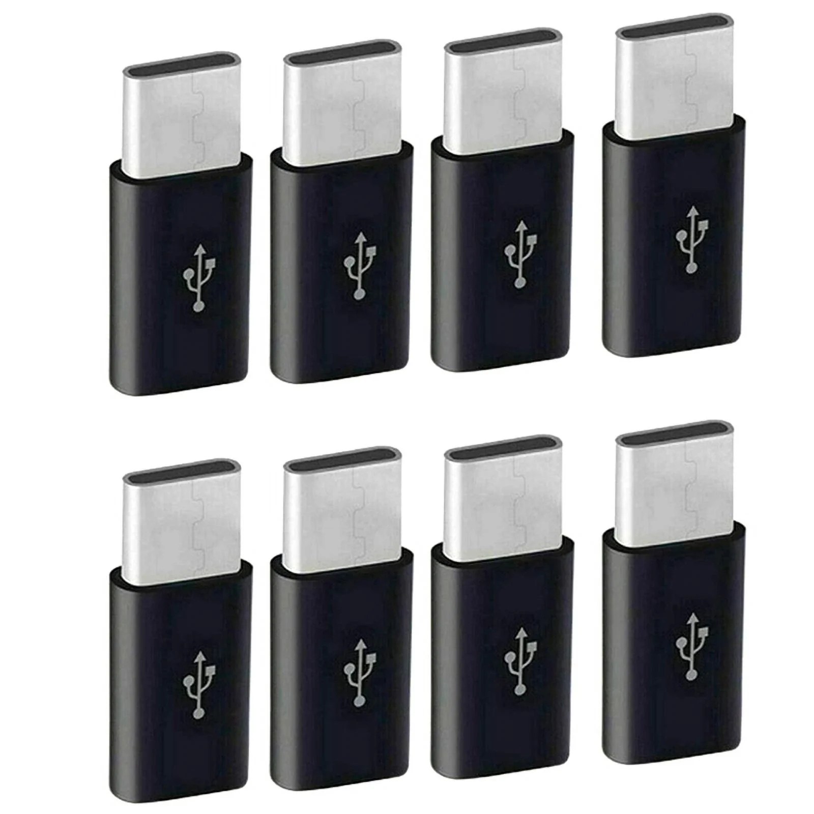 8X Micro-USB to USB C Adapter, Mini to Typec Charging Adapter, USB Type