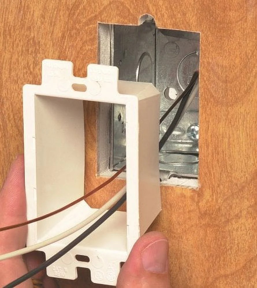 Arlington BE1-25 Electrical Outlet Box Extender, 1-Gang, White, 25-Pack