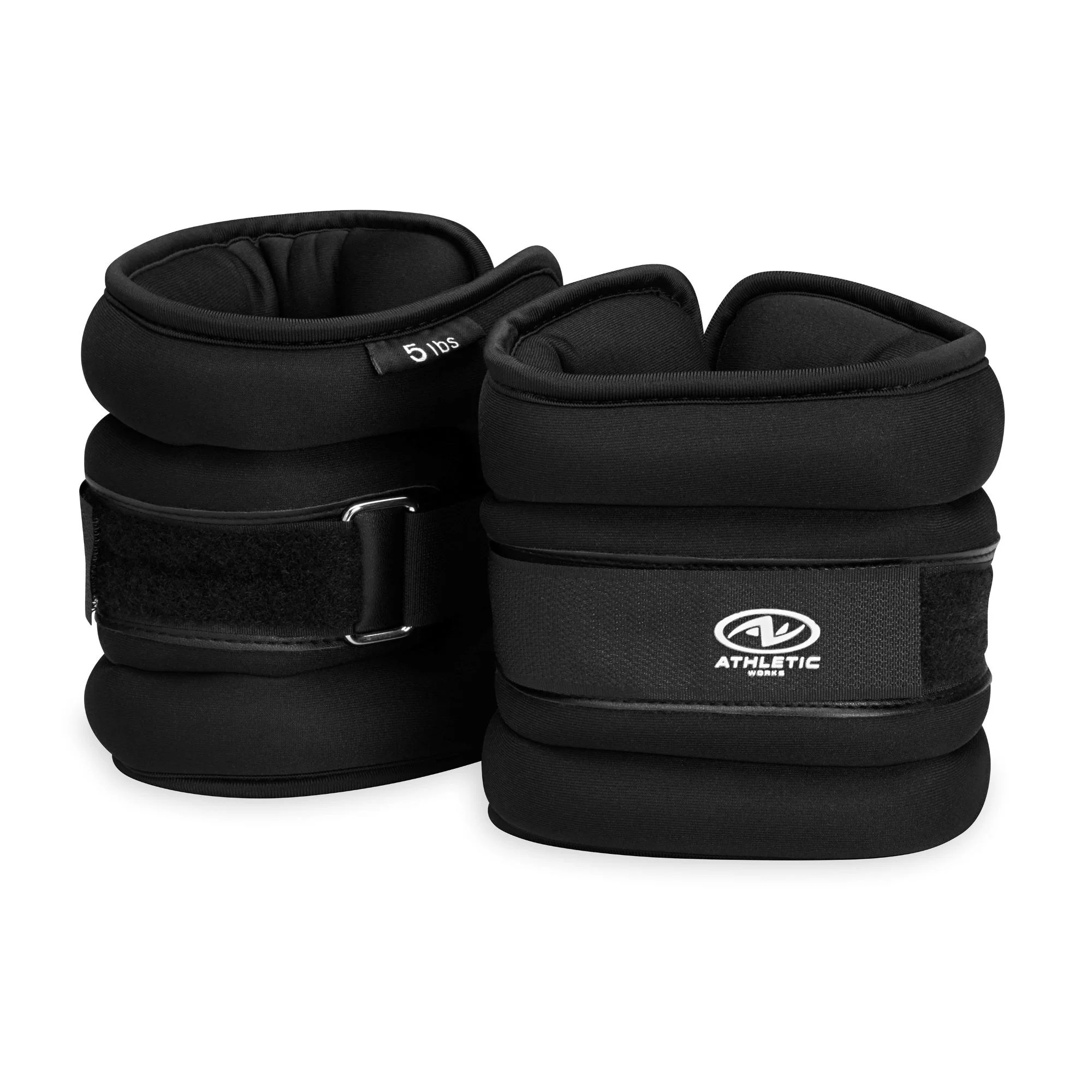 Athletic Works Adjustable Ankle and Wrist Weights, 5Pound Pair