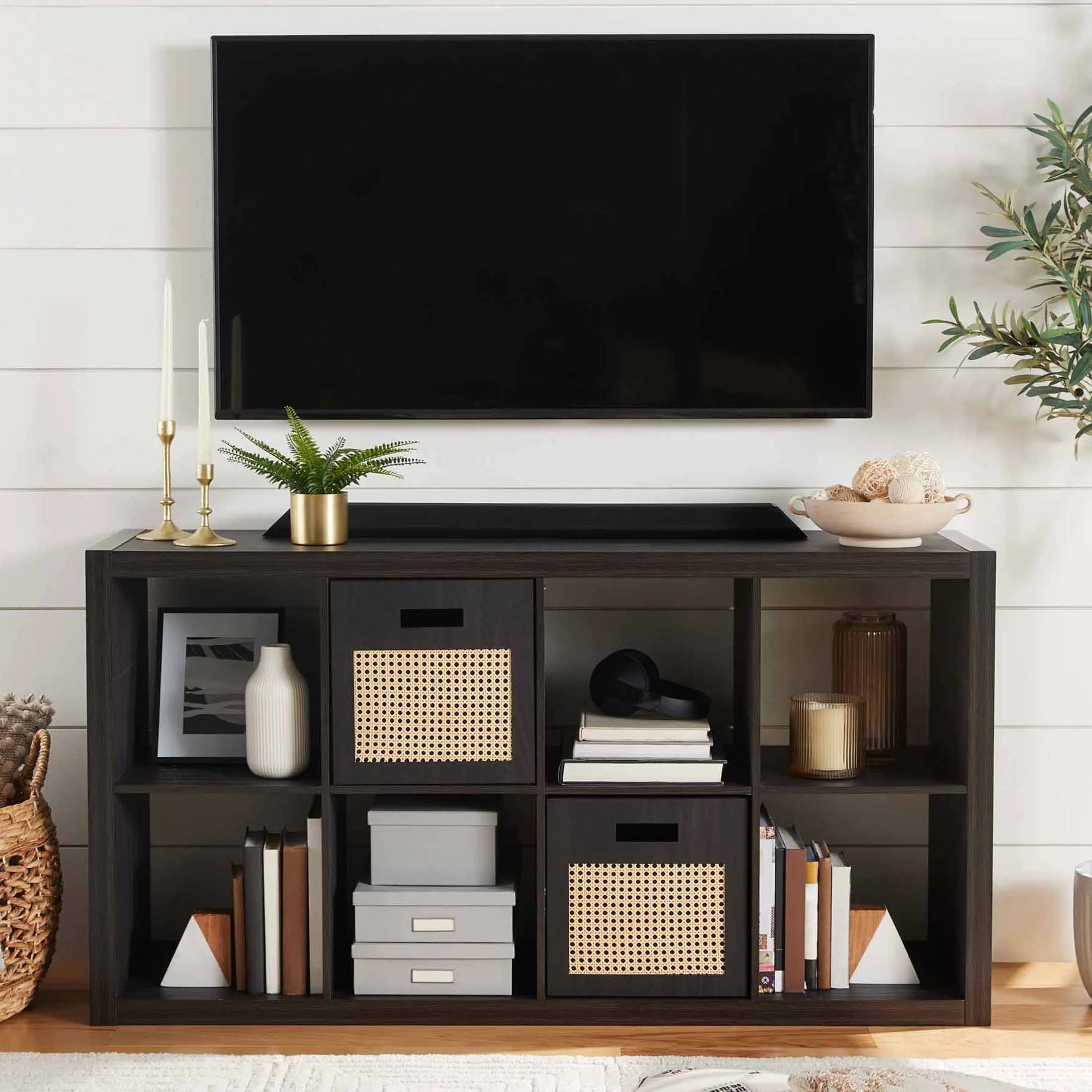 Better Homes & Gardens 8Cube Storage Organizer, Charcoal