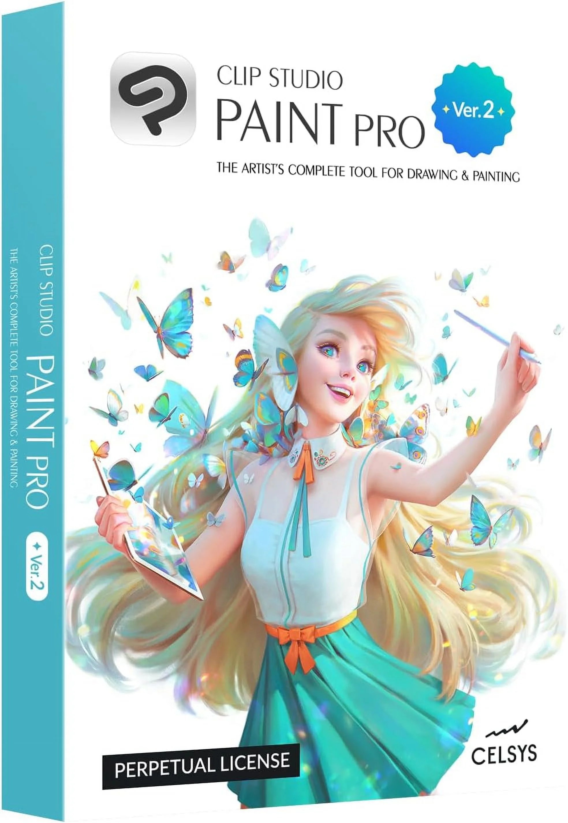 CLIP STUDIO PAINT PRO Version 2 Perpetual License for Microsoft