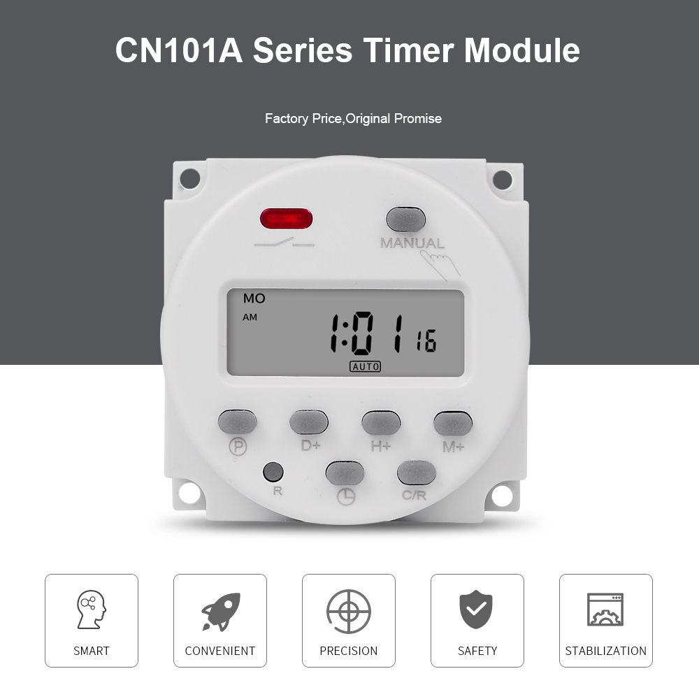 CN101A Digital Timer Switch 7 Days Weekly Programmable Time Relay